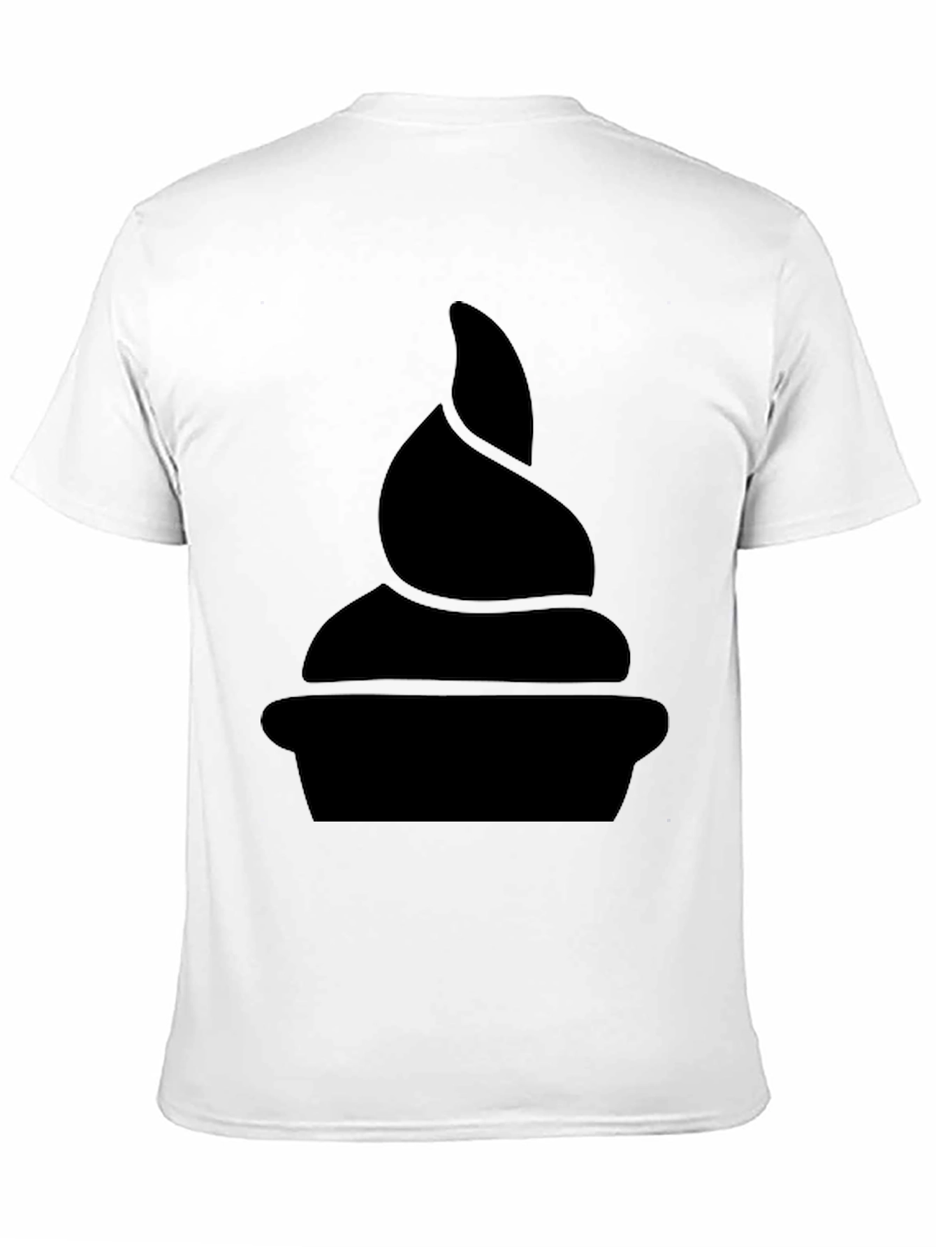 Novelty Black T-Shirt - Swirl Design