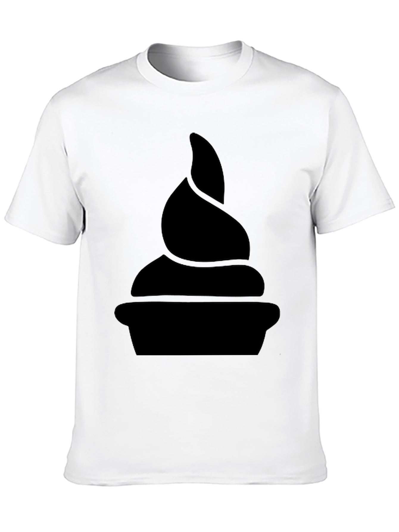 Novelty Black T-Shirt - Swirl Design