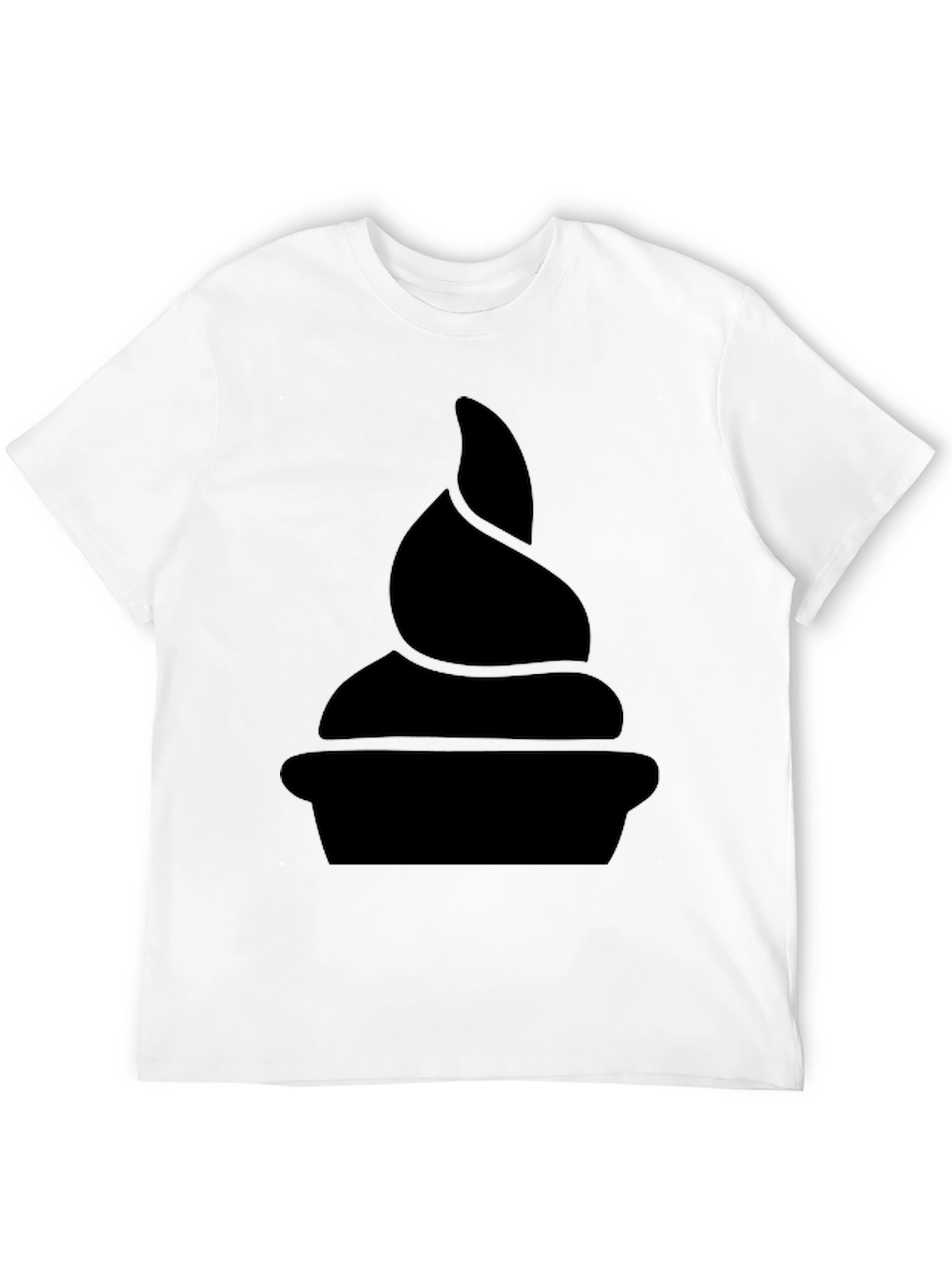 Novelty Black T-Shirt - Swirl Design