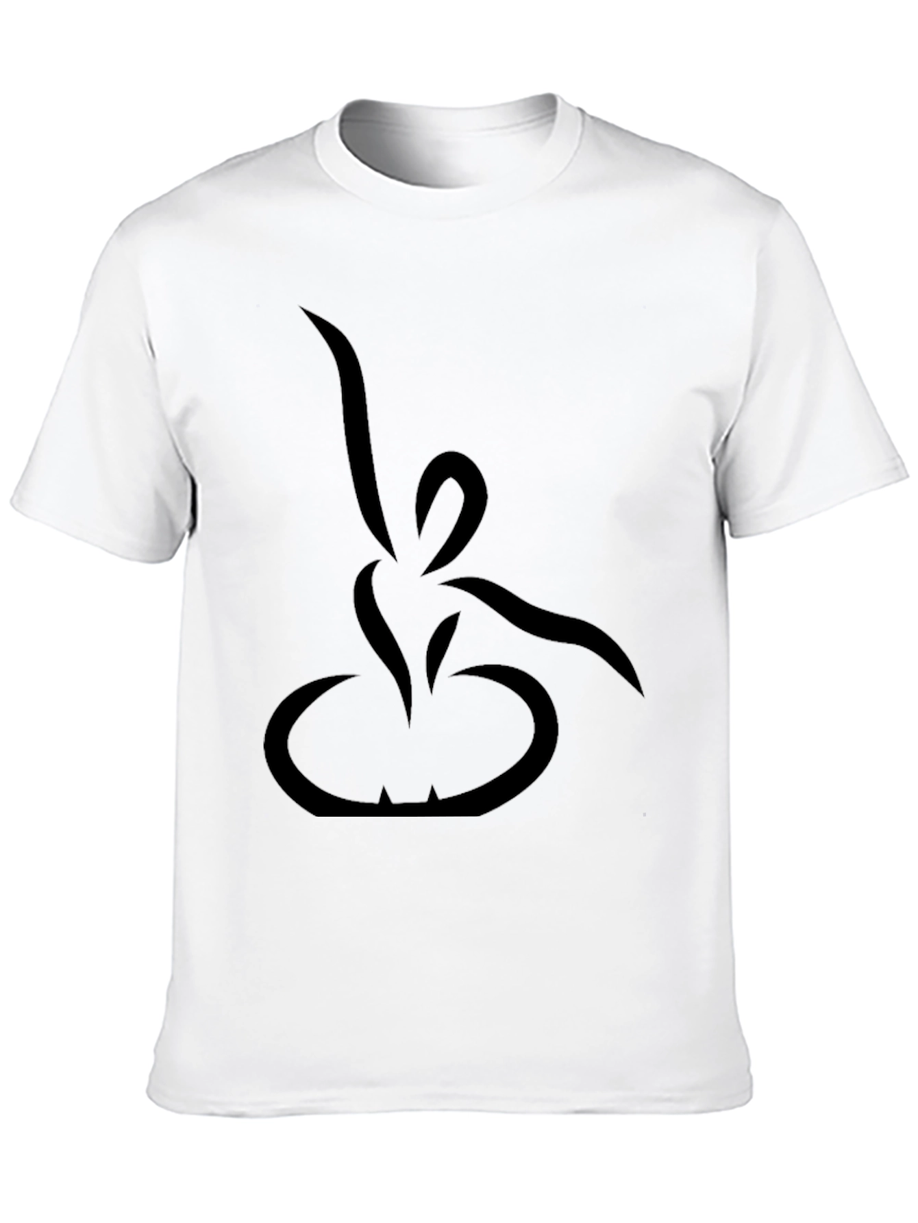 Modern Minimalist Black Graphic Tee