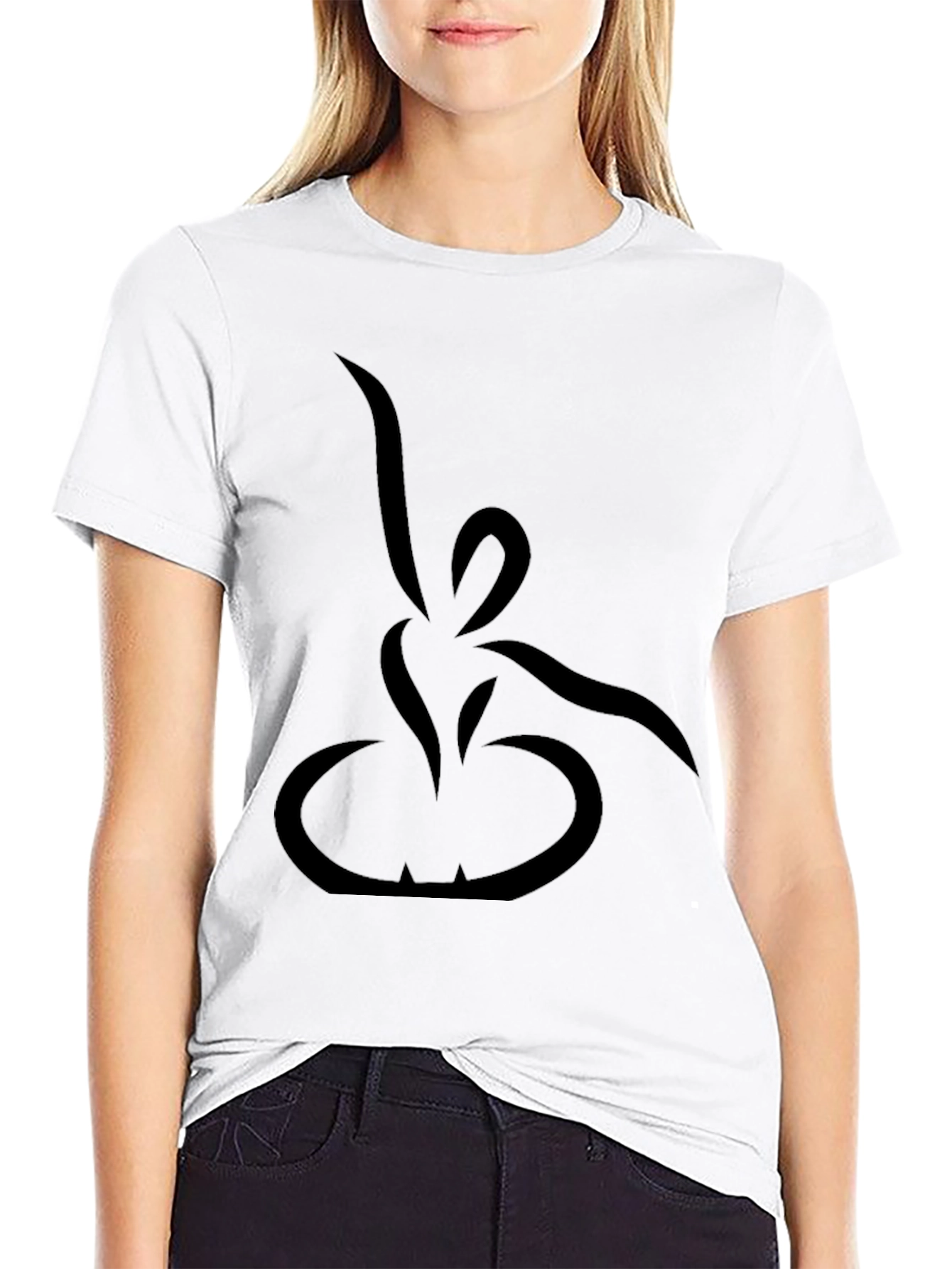 Modern Minimalist Black Graphic Tee