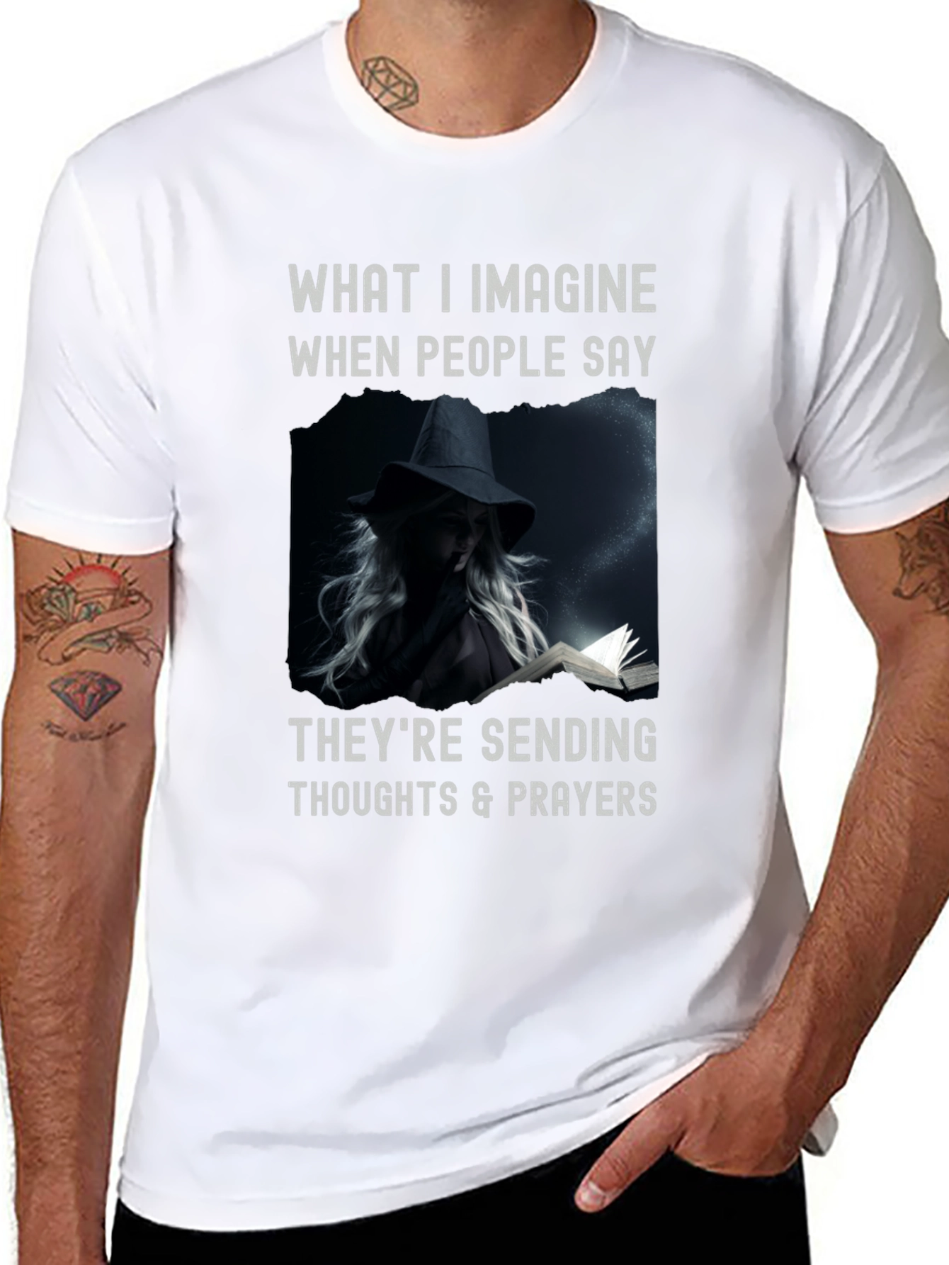 Witchcraft Tee: Thoughts & Prayers Graphic T-Shirt
