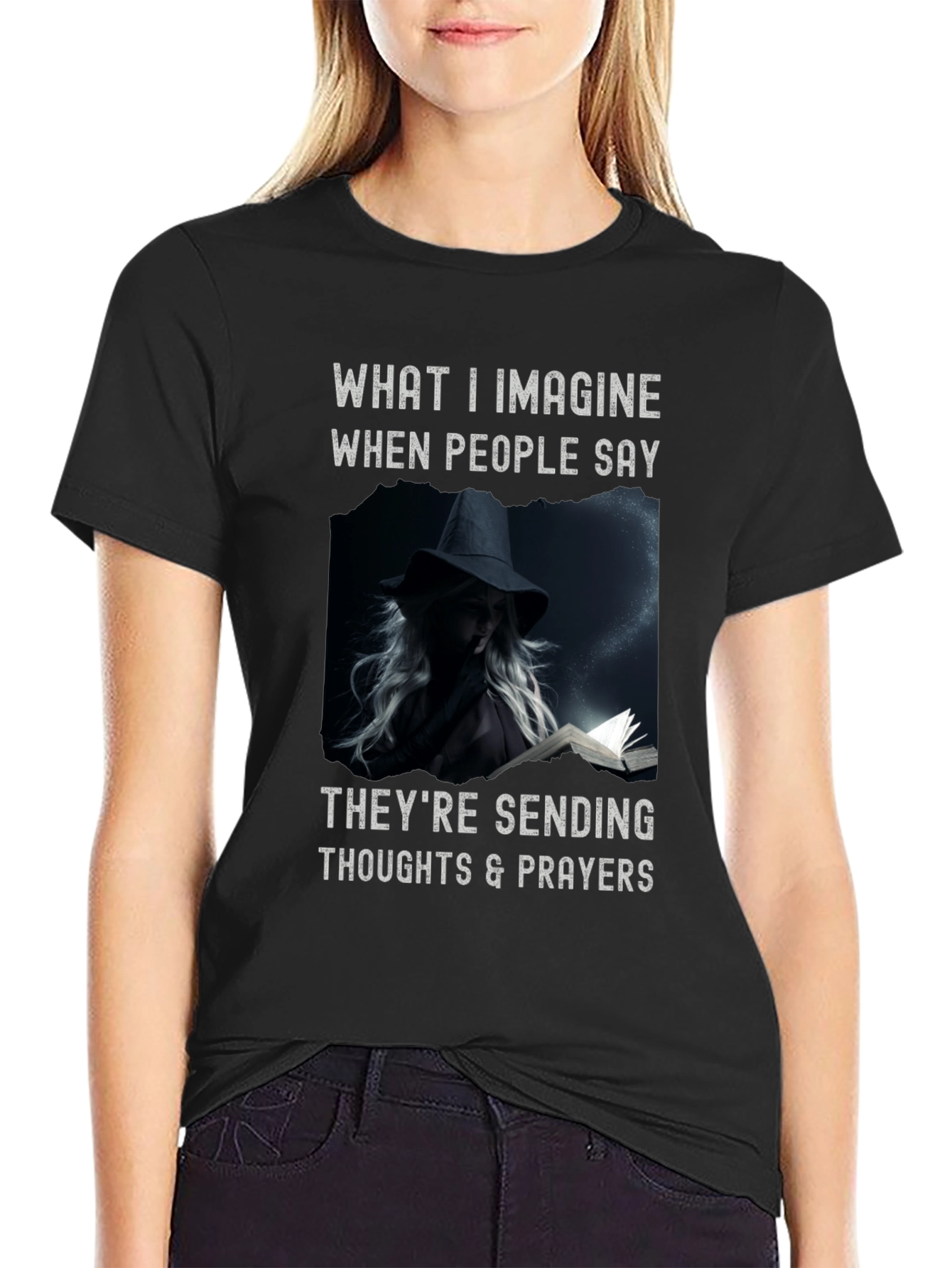Witchcraft Tee: Thoughts & Prayers Graphic T-Shirt