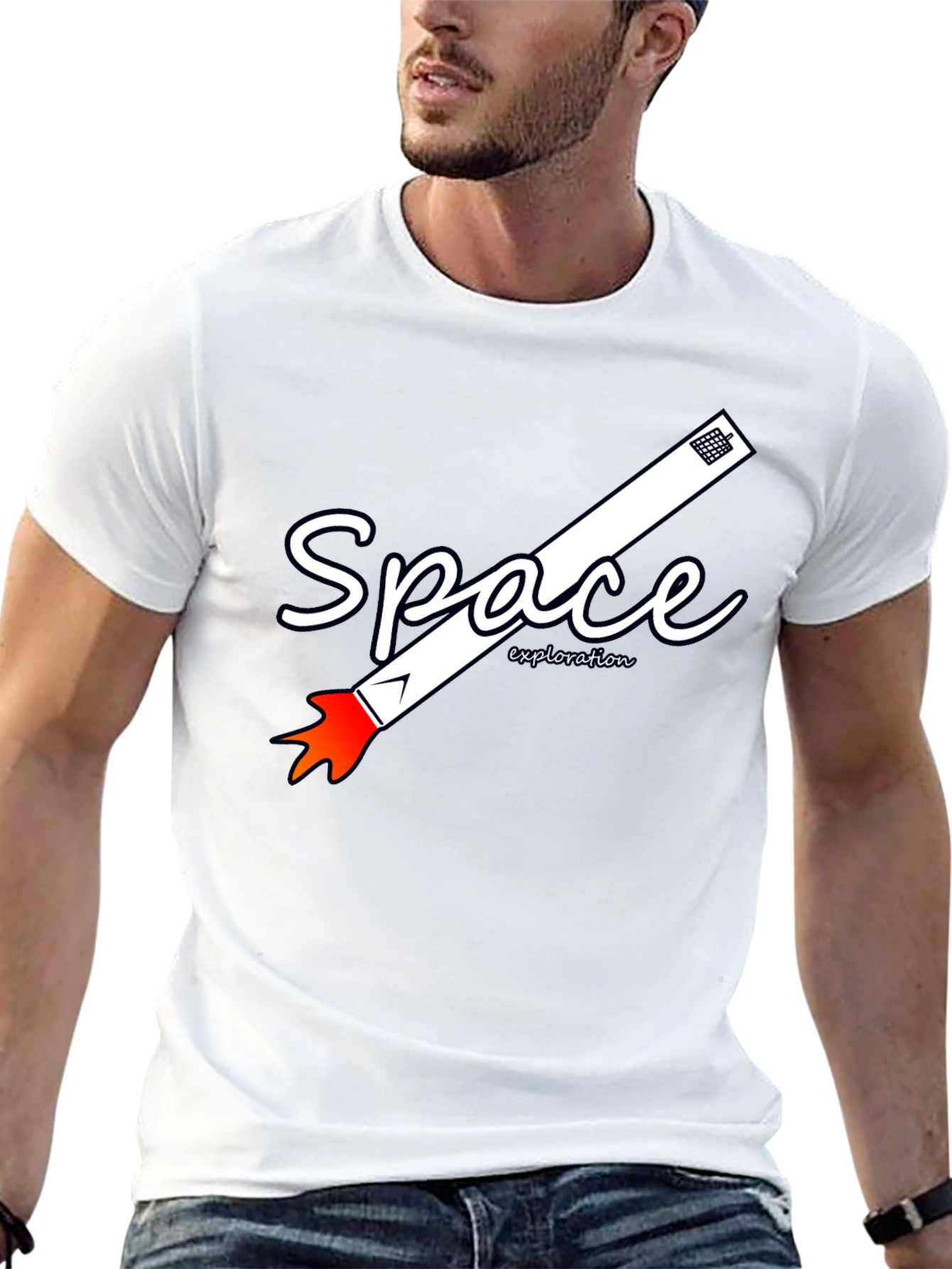 Space Exploration Graphic T-Shirt | Astronaut Rocket Tee