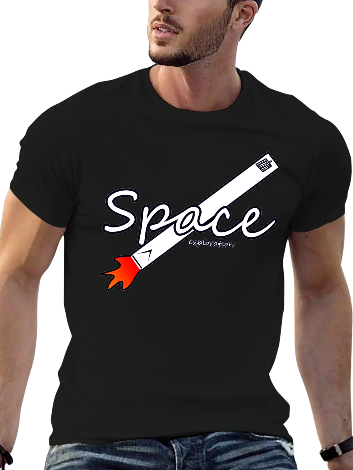 Space Exploration Graphic T-Shirt | Astronaut Rocket Tee