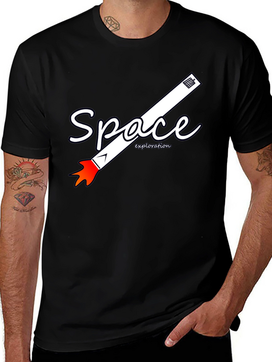 Space Exploration Graphic T-Shirt | Astronaut Rocket Tee
