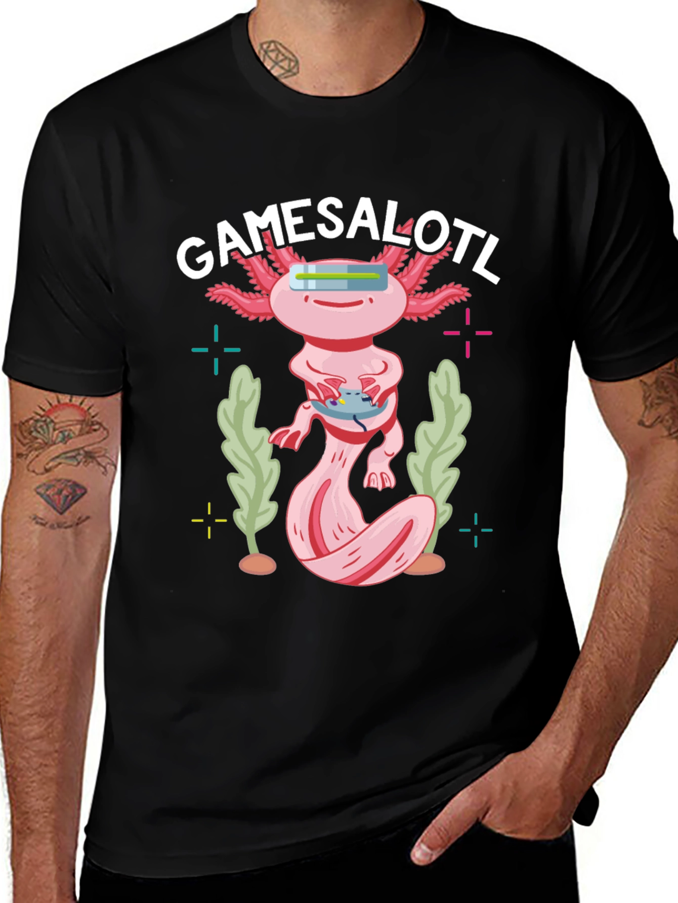 Gamesalotl Black T-Shirt