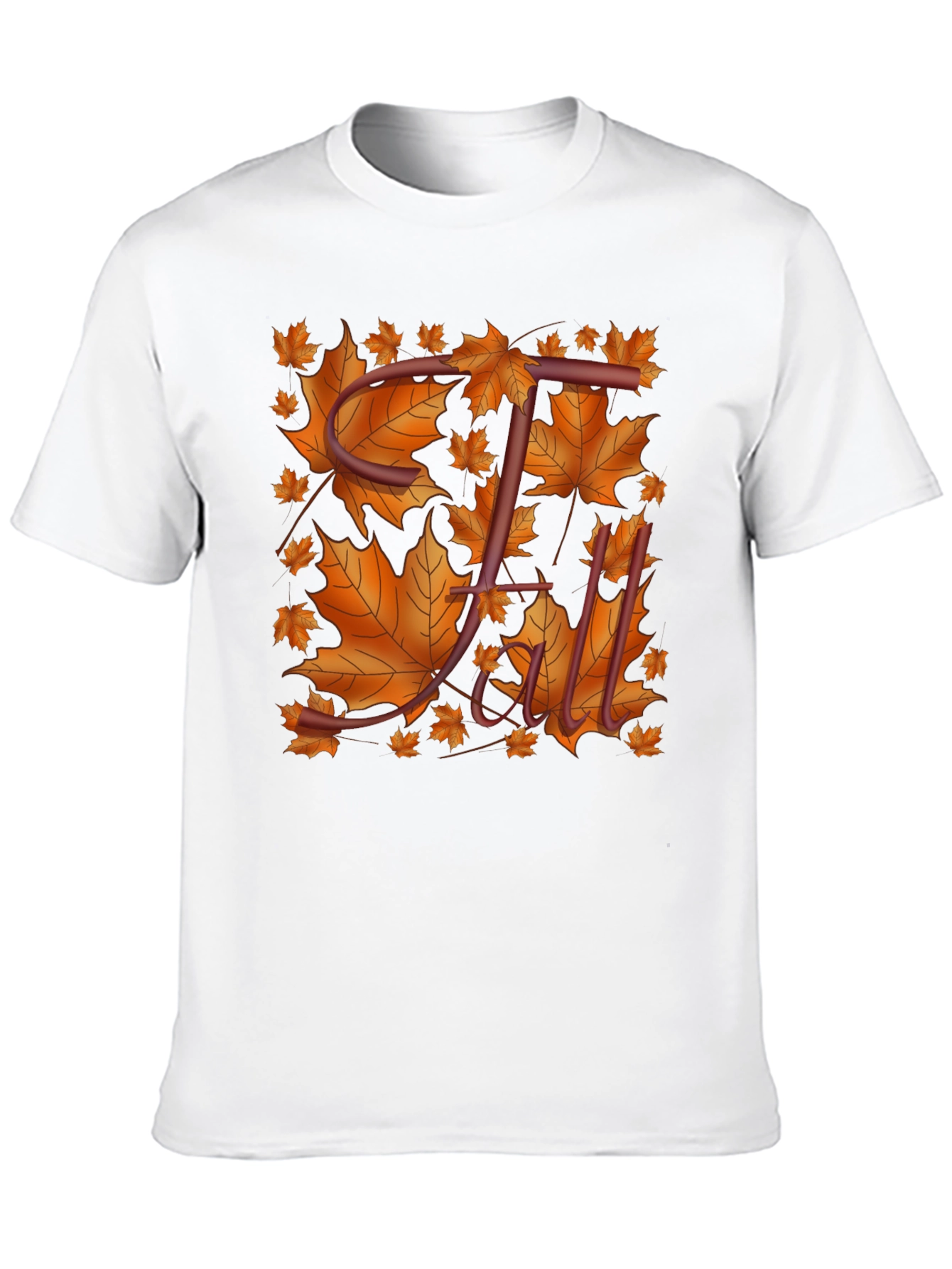 Fall Leaves T-Shirt - Stylish Autumn Design
