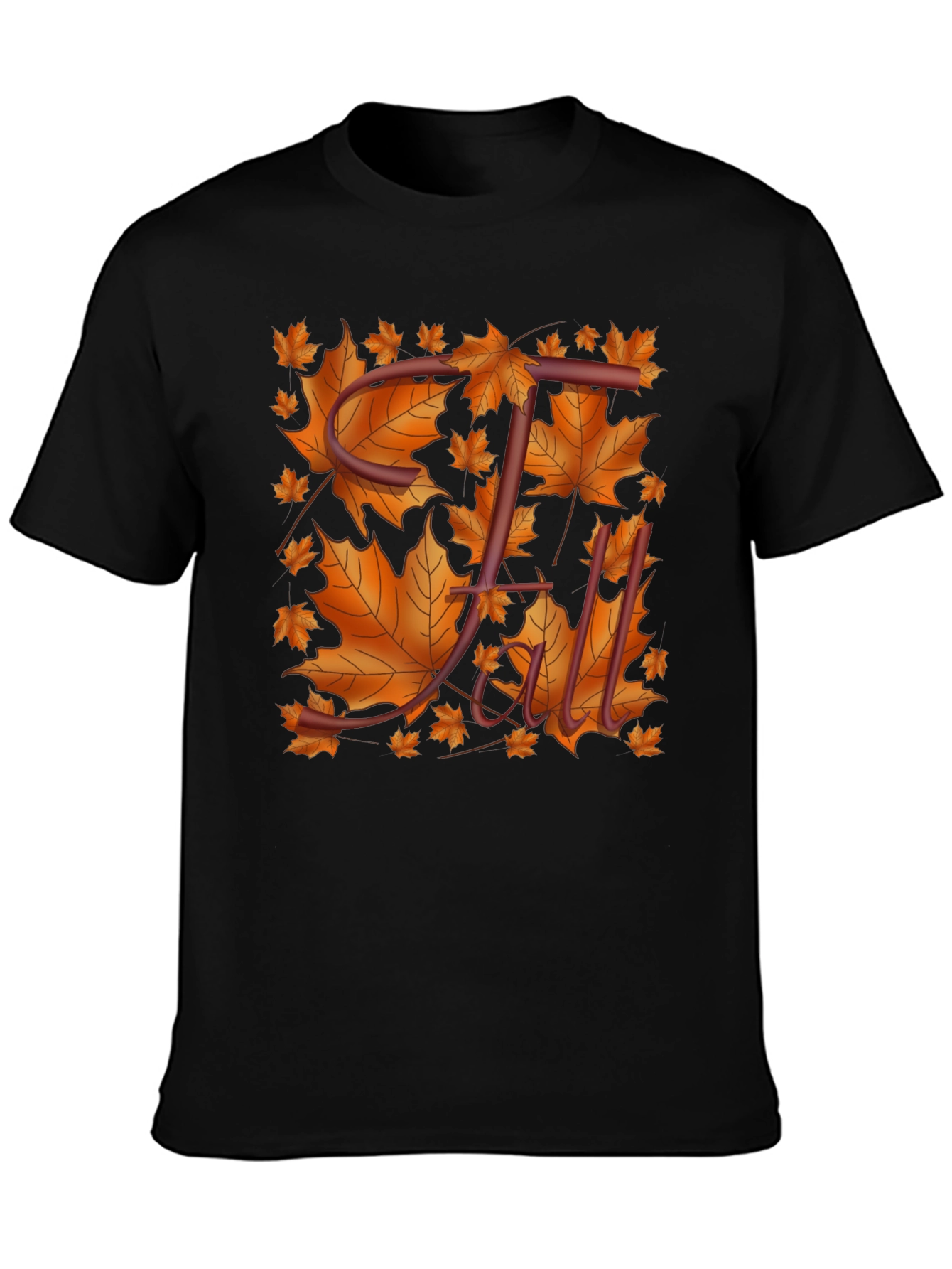 Fall Leaves T-Shirt - Stylish Autumn Design