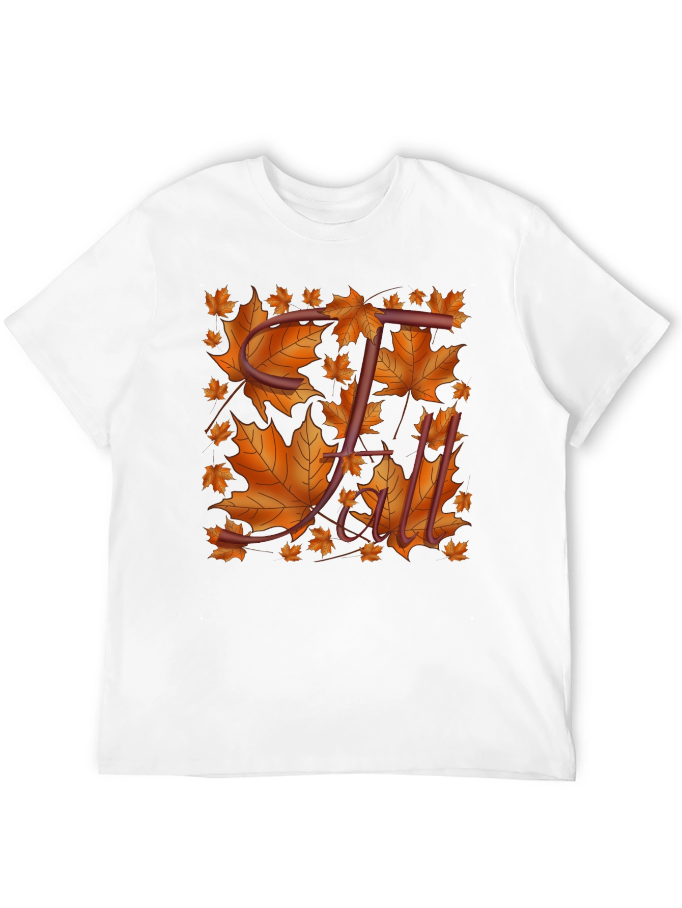Fall Leaves T-Shirt - Stylish Autumn Design