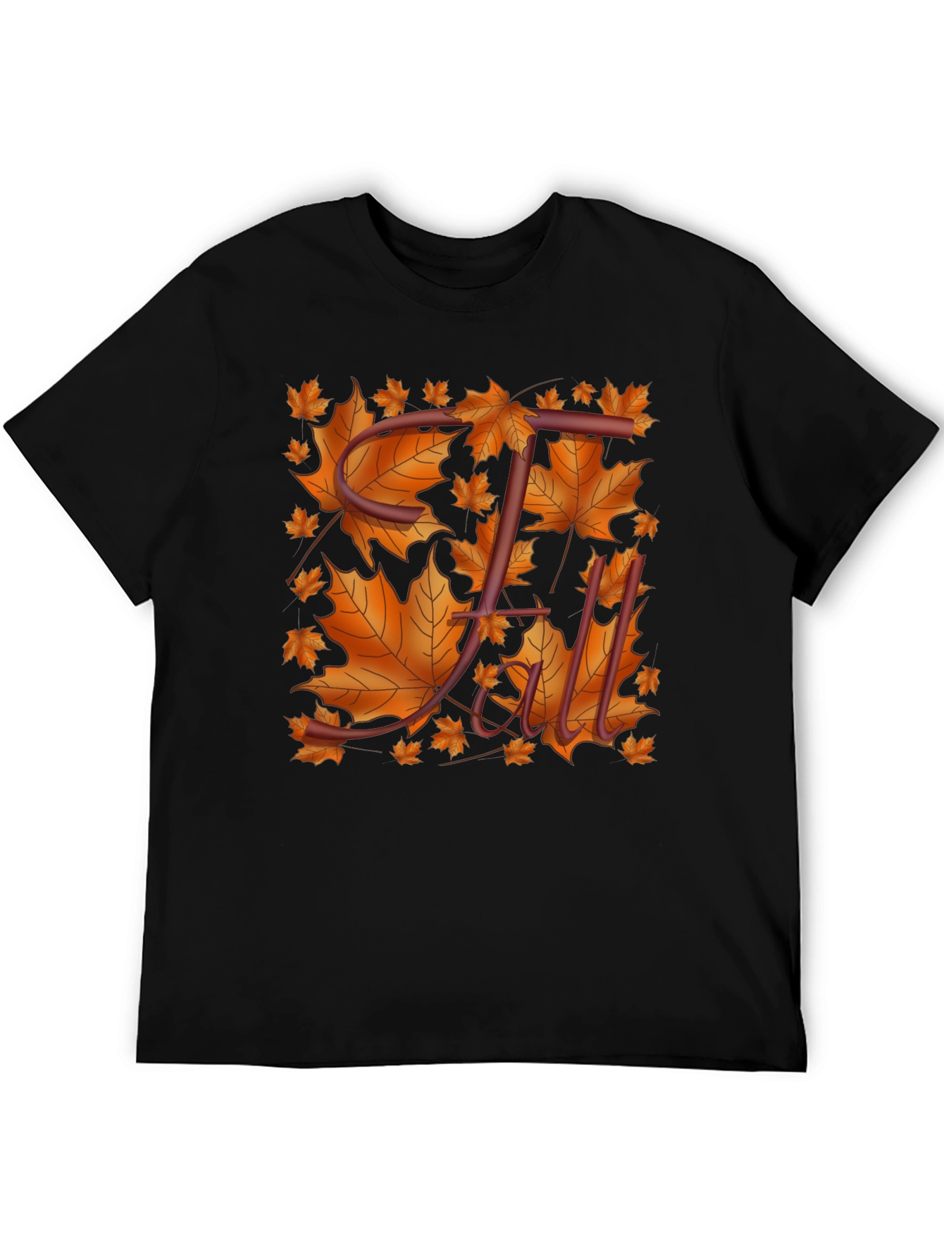 Fall Leaves T-Shirt - Stylish Autumn Design