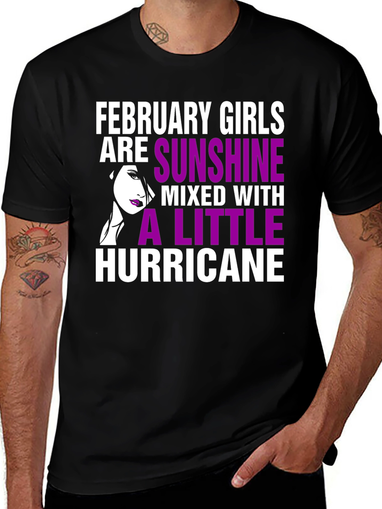 February Girls Sunshine Hurricane Graphic T-Shirt