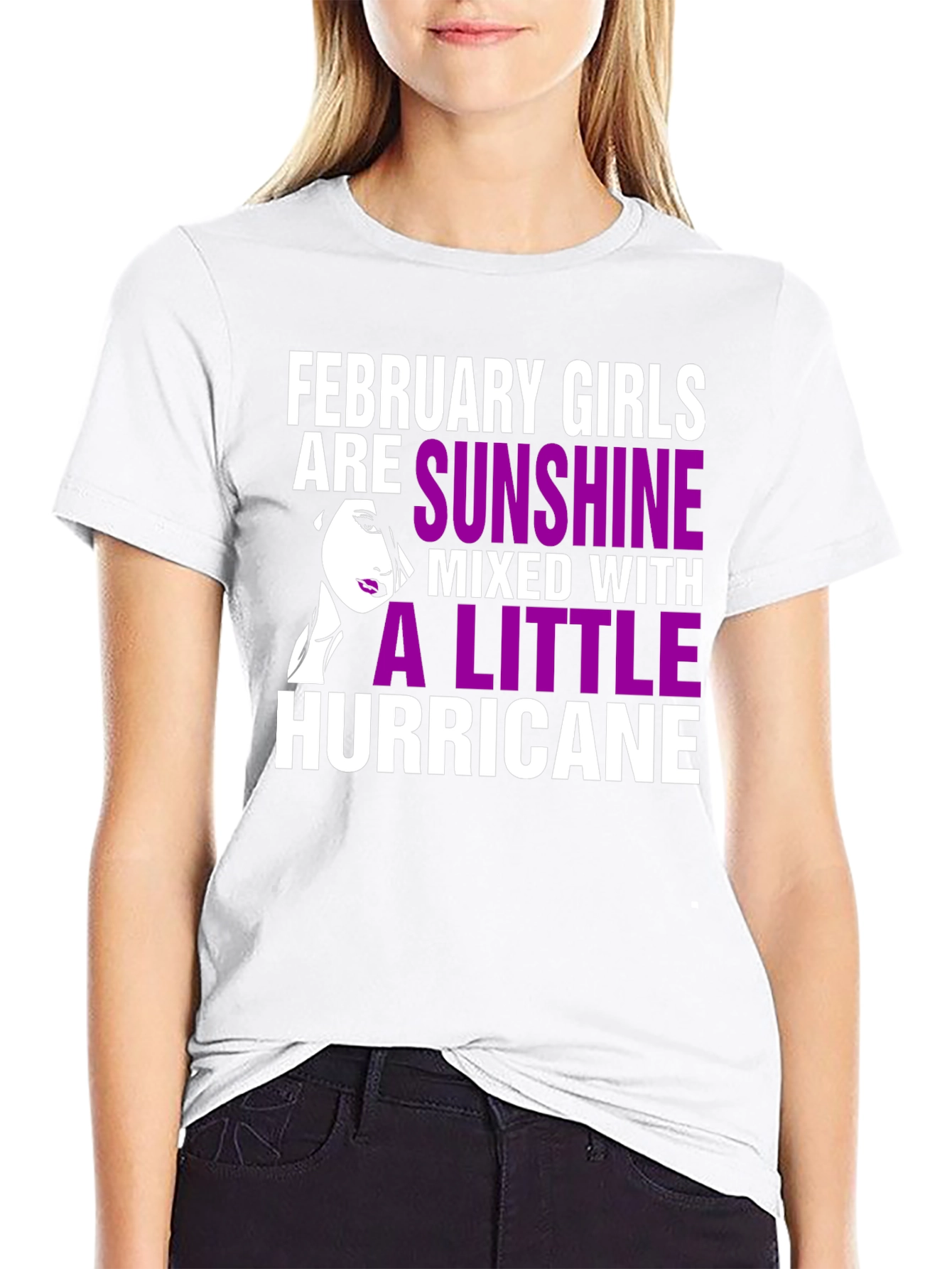 February Girls Sunshine Hurricane Graphic T-Shirt