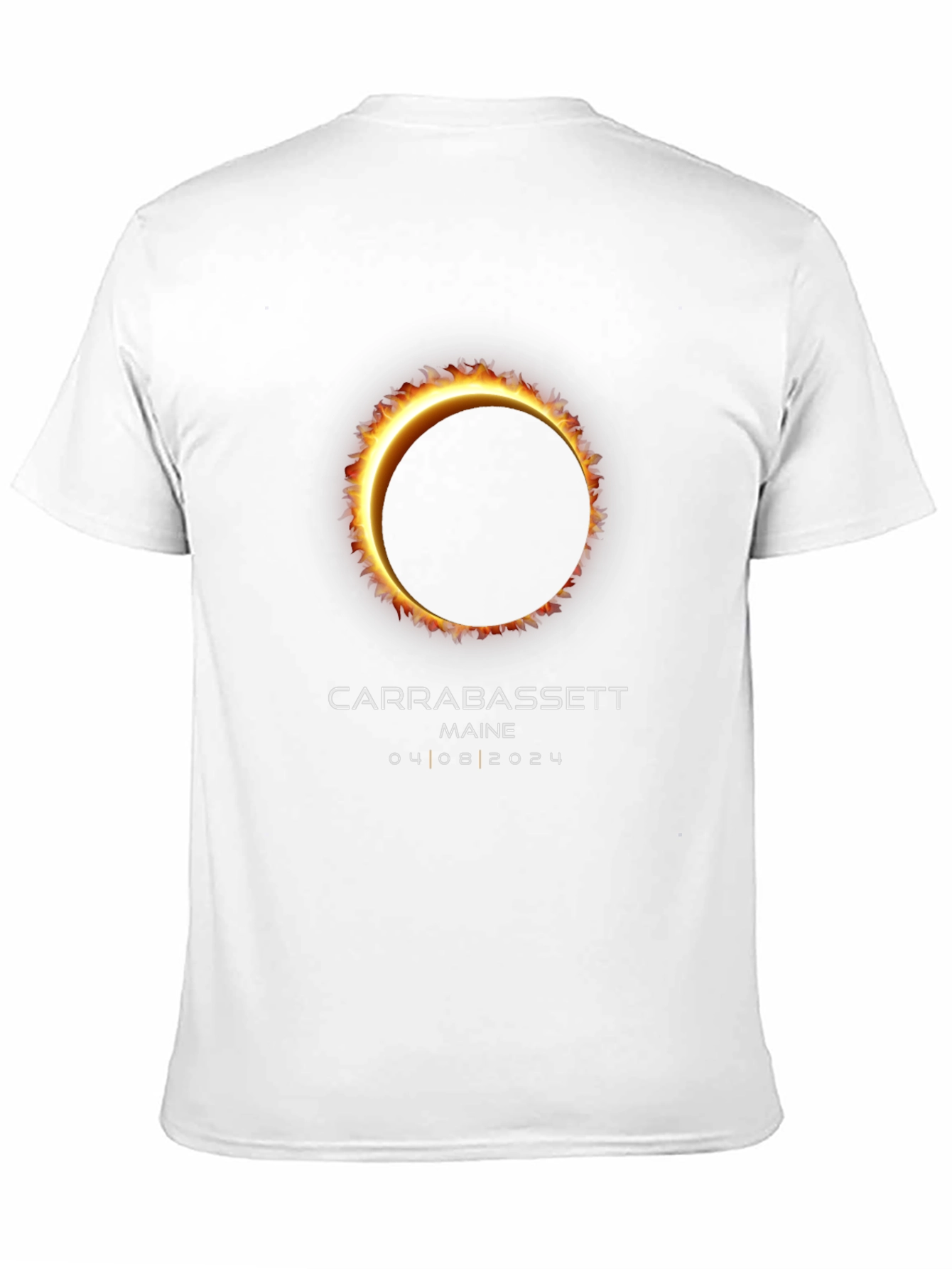 Carrabassett Maine 2024 Solar Eclipse Black T-Shirt