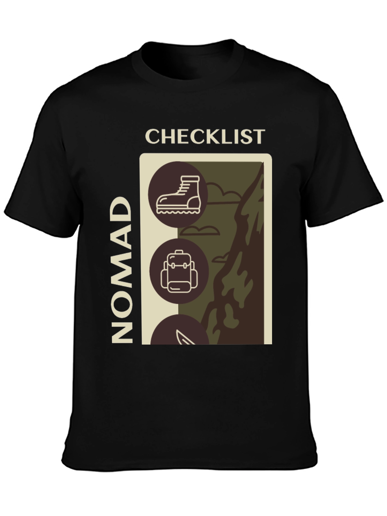 Nomad Checklist Graphic T-Shirt - Adventure Ready
