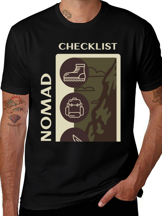 Nomad Checklist Graphic T-Shirt - Adventure Ready