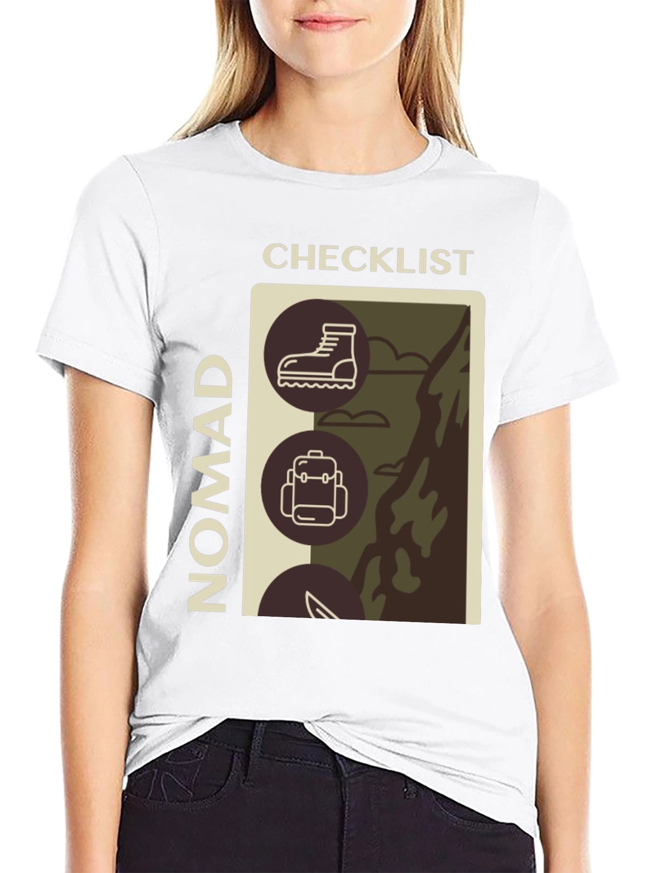 Nomad Checklist Graphic T-Shirt - Adventure Ready