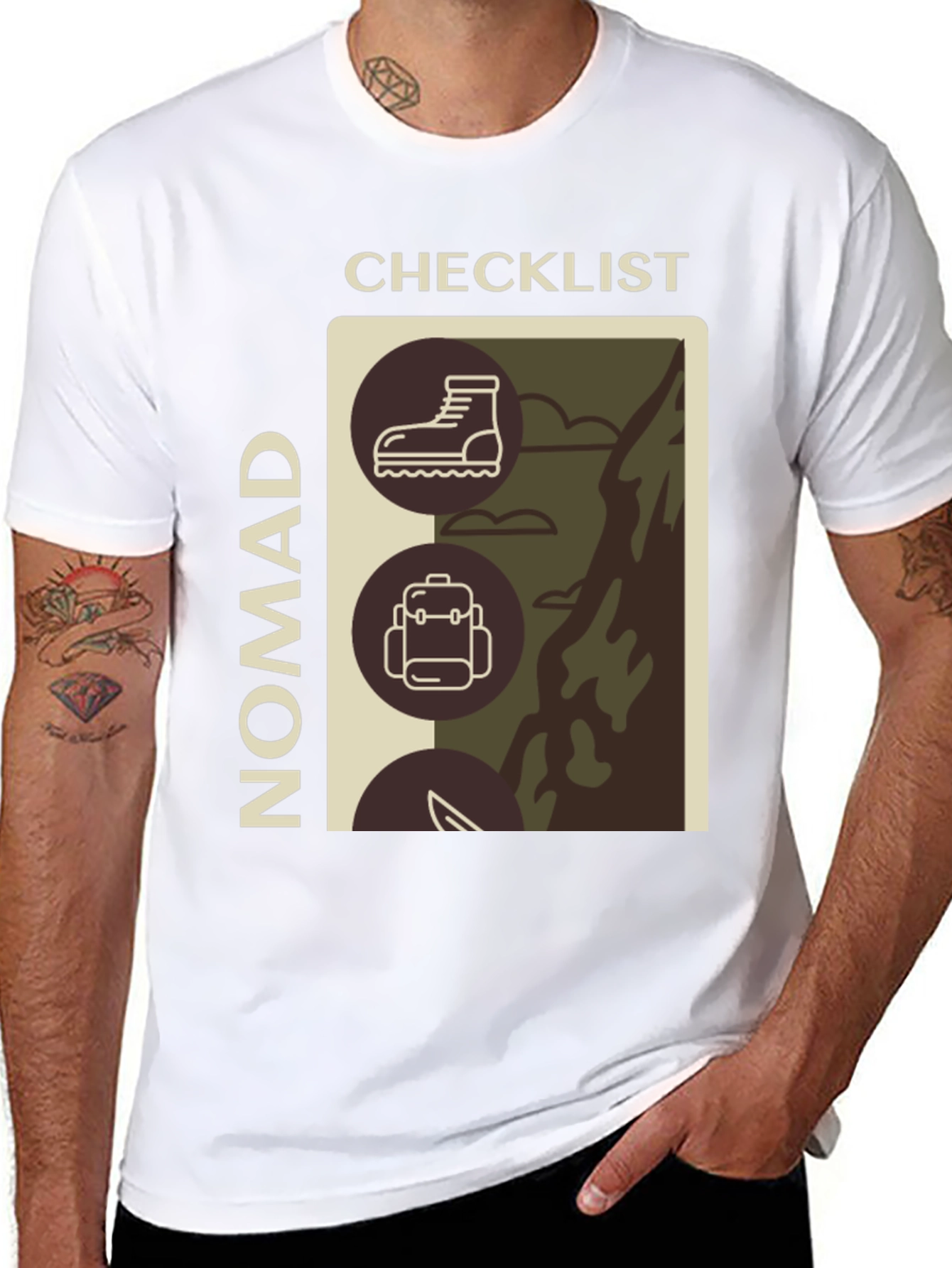 Nomad Checklist Graphic T-Shirt - Adventure Ready
