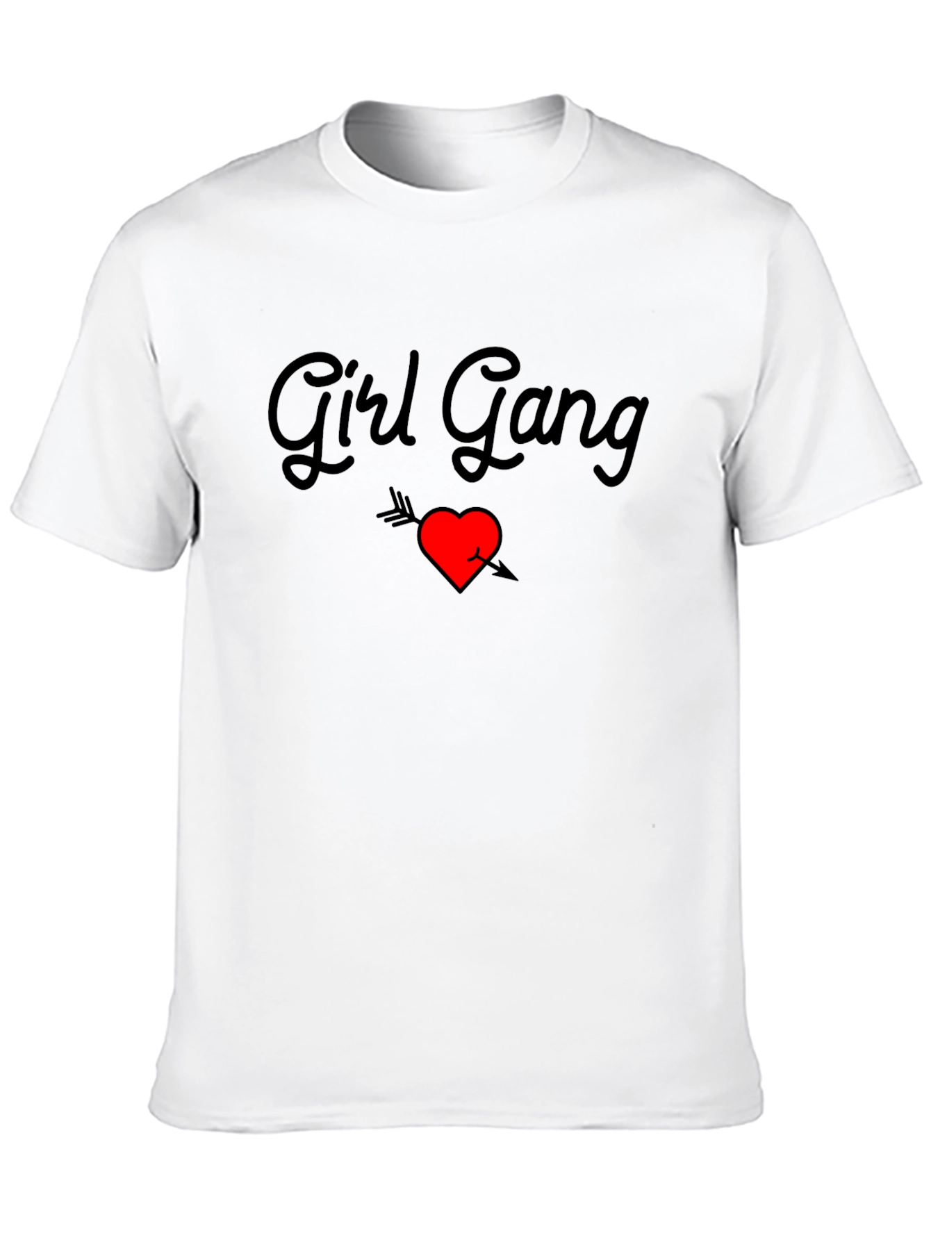Girl Gang Heart Arrow Graphic Tee - Black