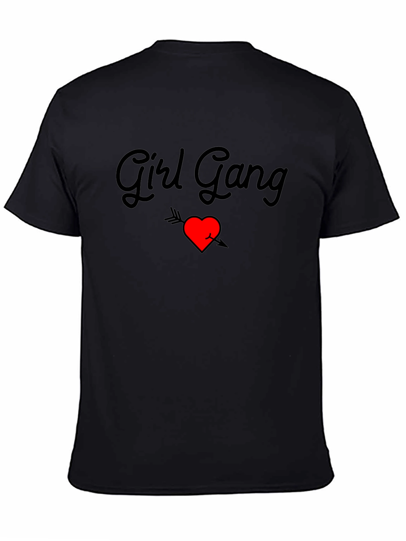 Girl Gang Heart Arrow Graphic Tee - Black