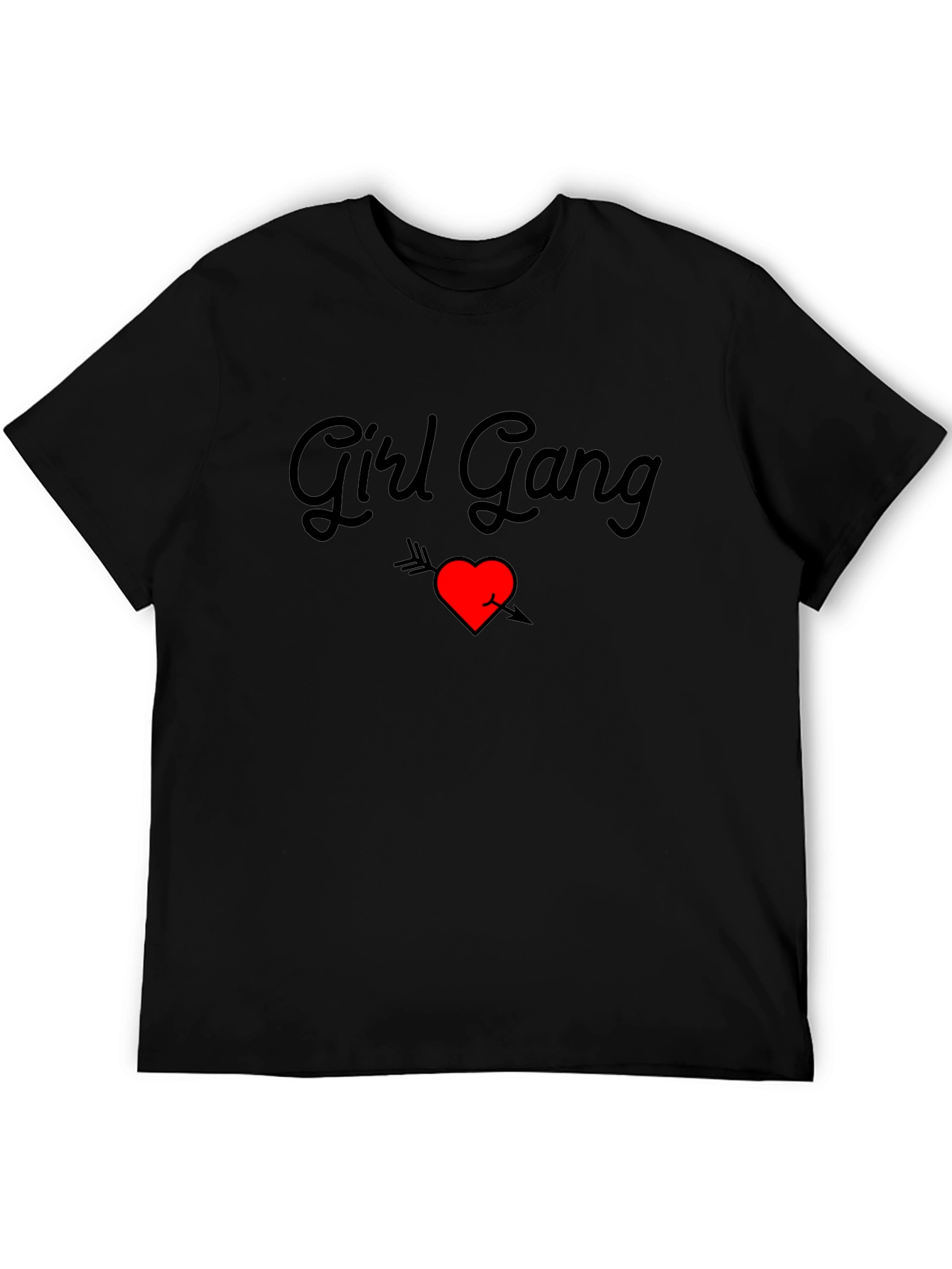 Girl Gang Heart Arrow Graphic Tee - Black