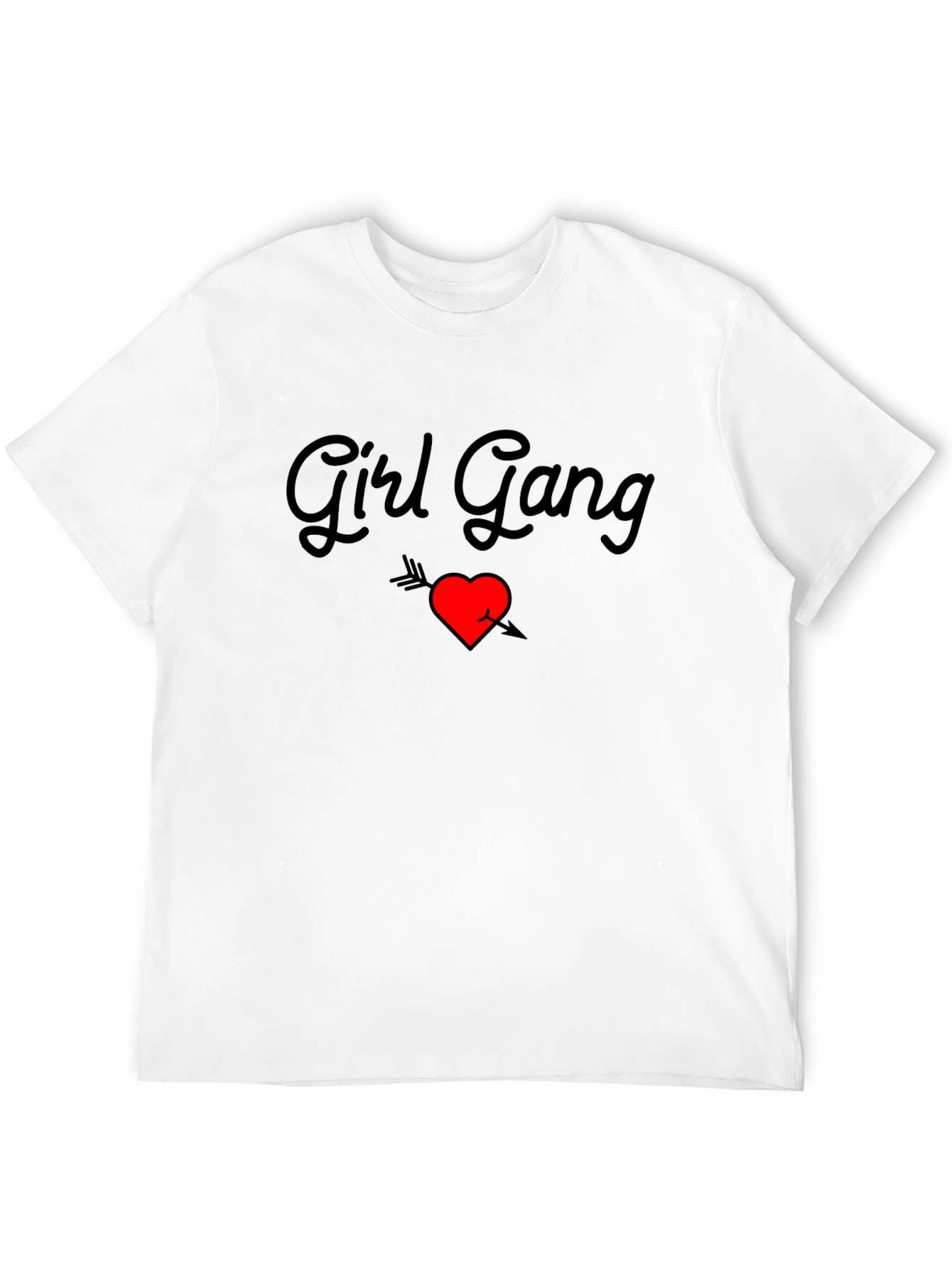 Girl Gang Heart Arrow Graphic Tee - Black