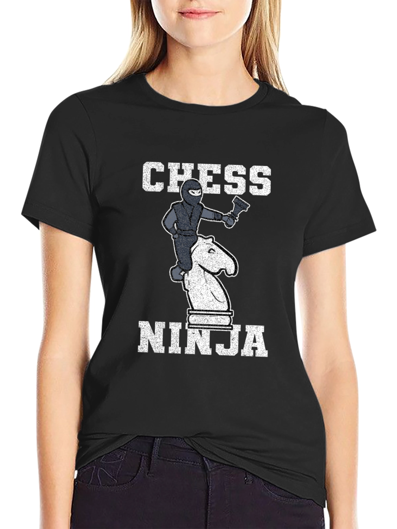 Chess Ninja Graphic Tee - Unique T-Shirt