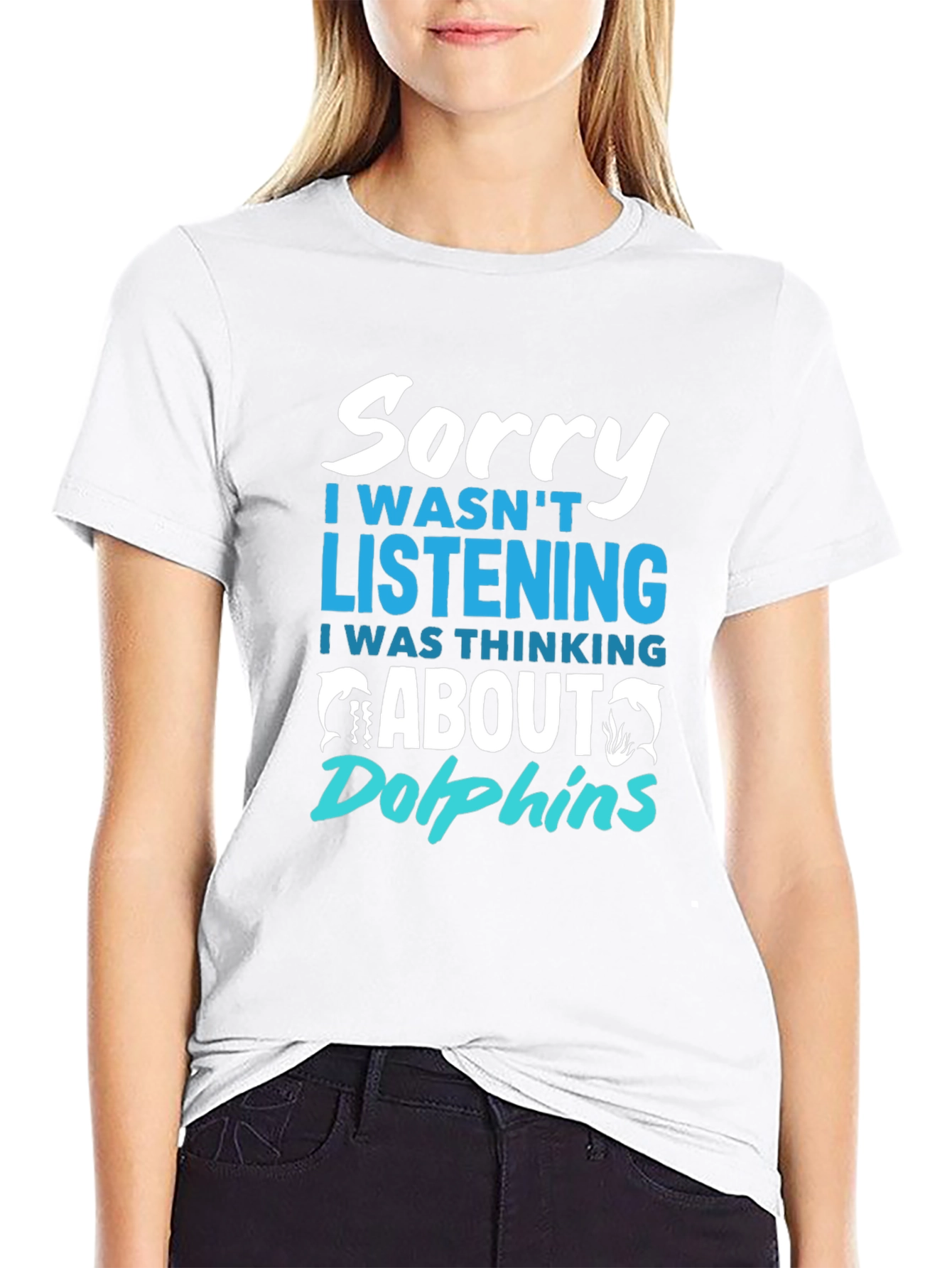 Sorry Thinking About Dolphins T-Shirt