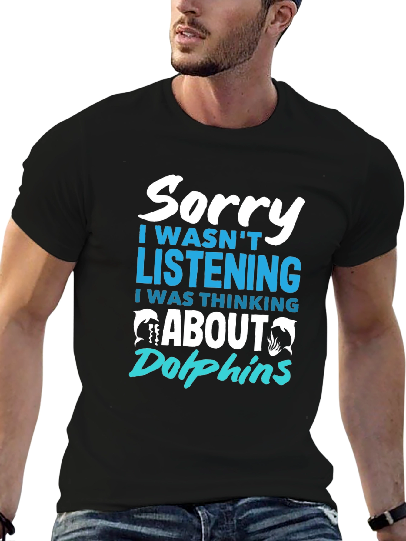 Sorry Thinking About Dolphins T-Shirt