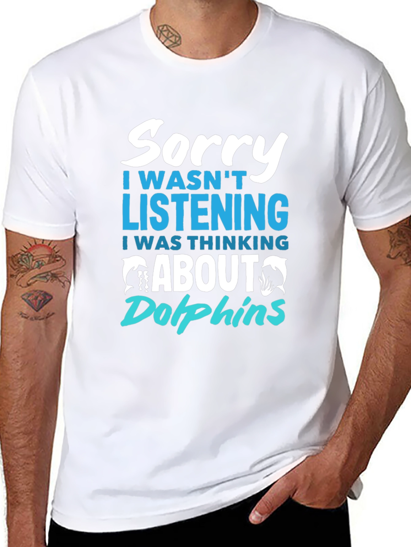 Sorry Thinking About Dolphins T-Shirt