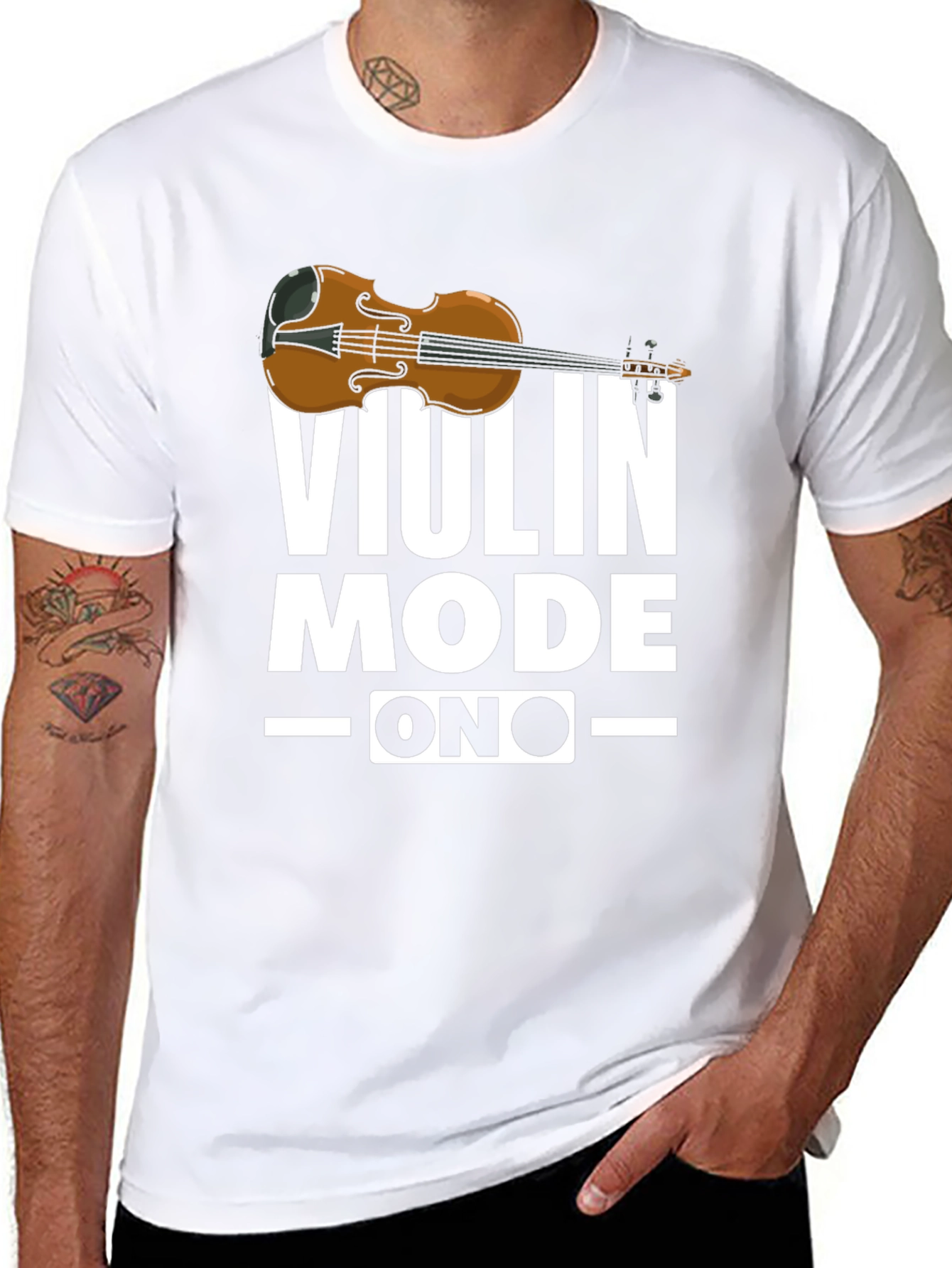 Violin Mode On T-Shirt - Musician Gift