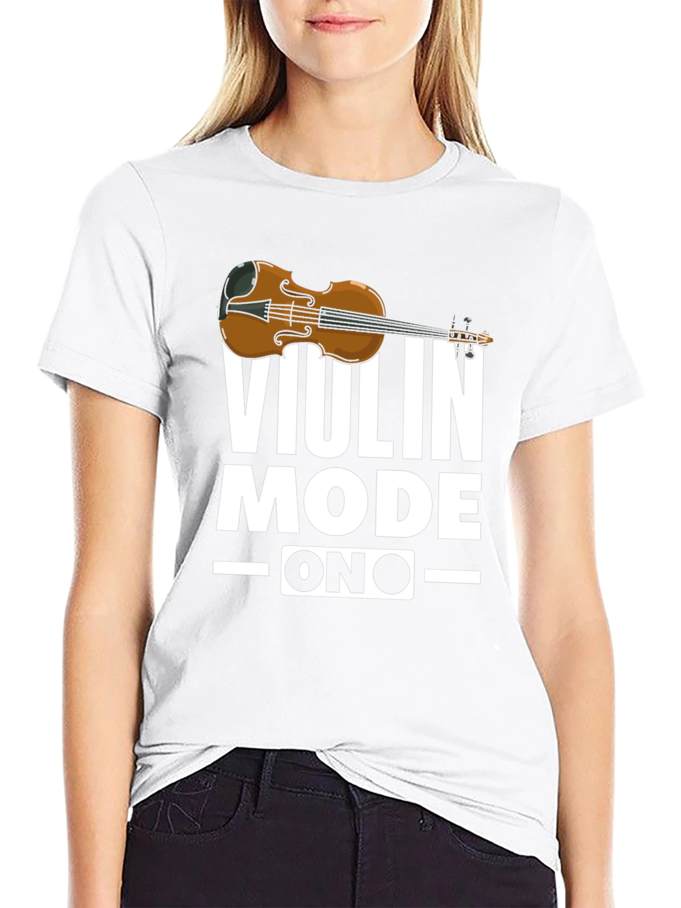 Violin Mode On T-Shirt - Musician Gift