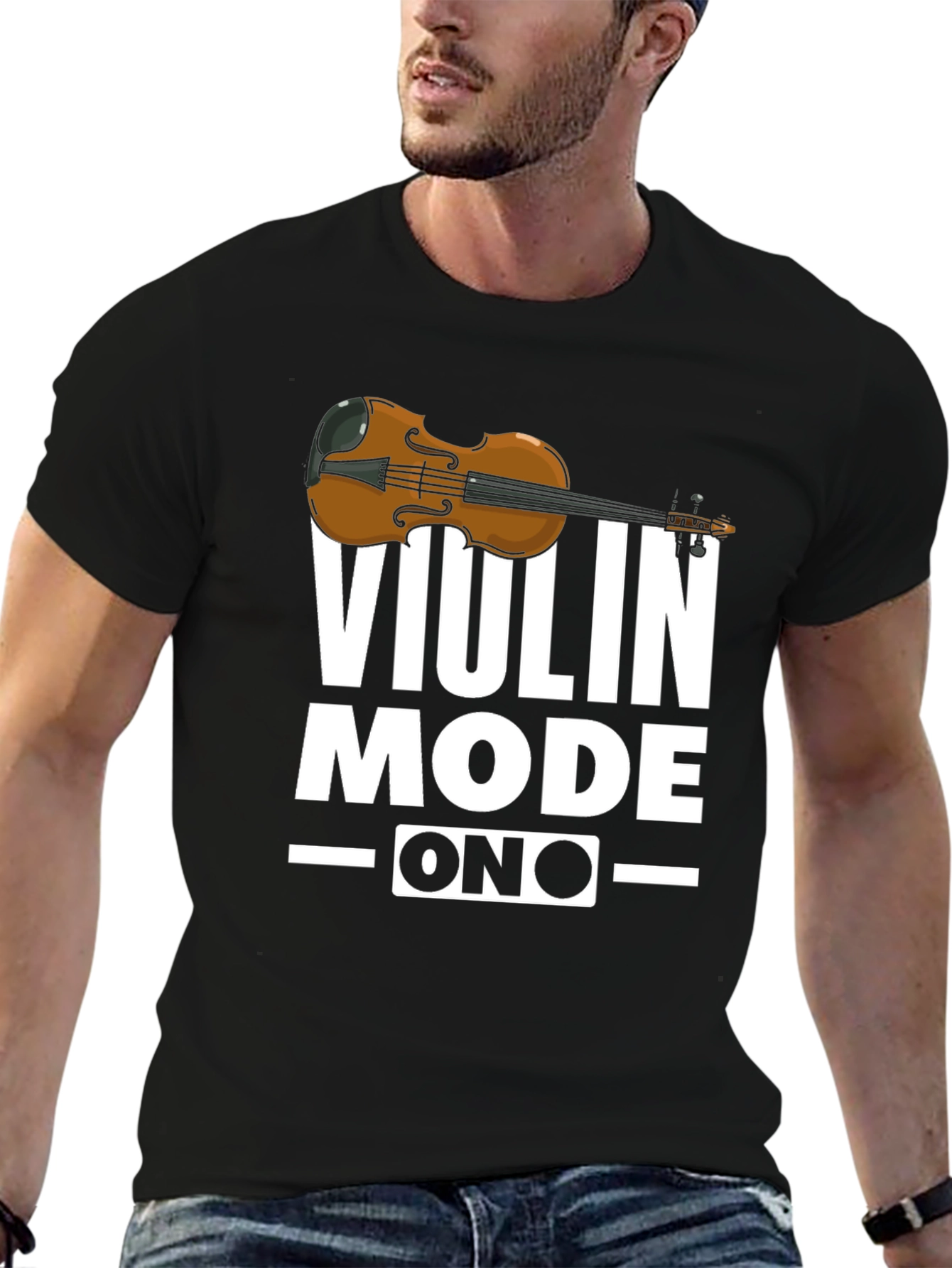 Violin Mode On T-Shirt - Musician Gift