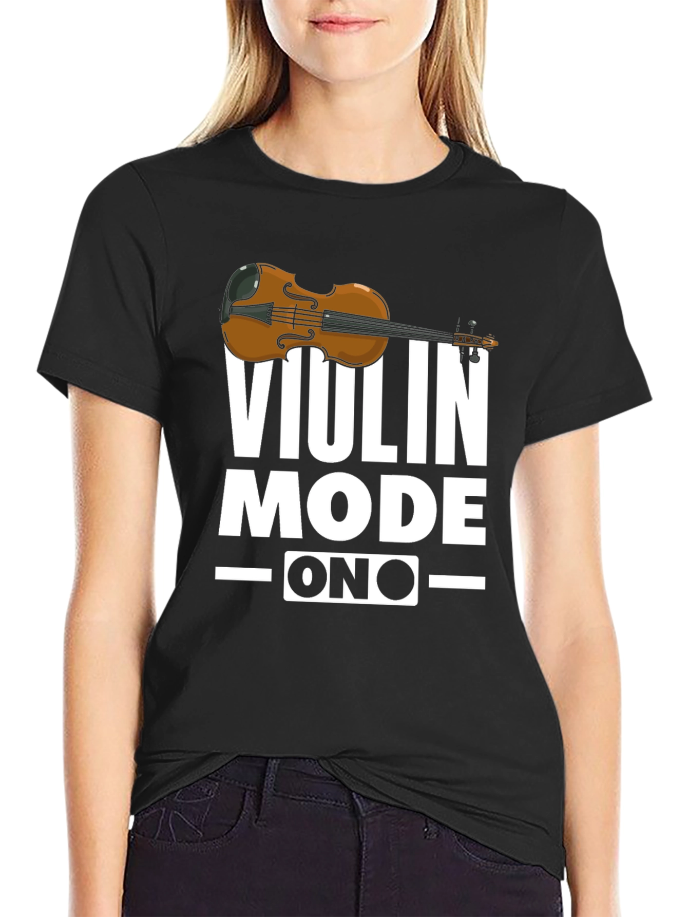 Violin Mode On T-Shirt - Musician Gift