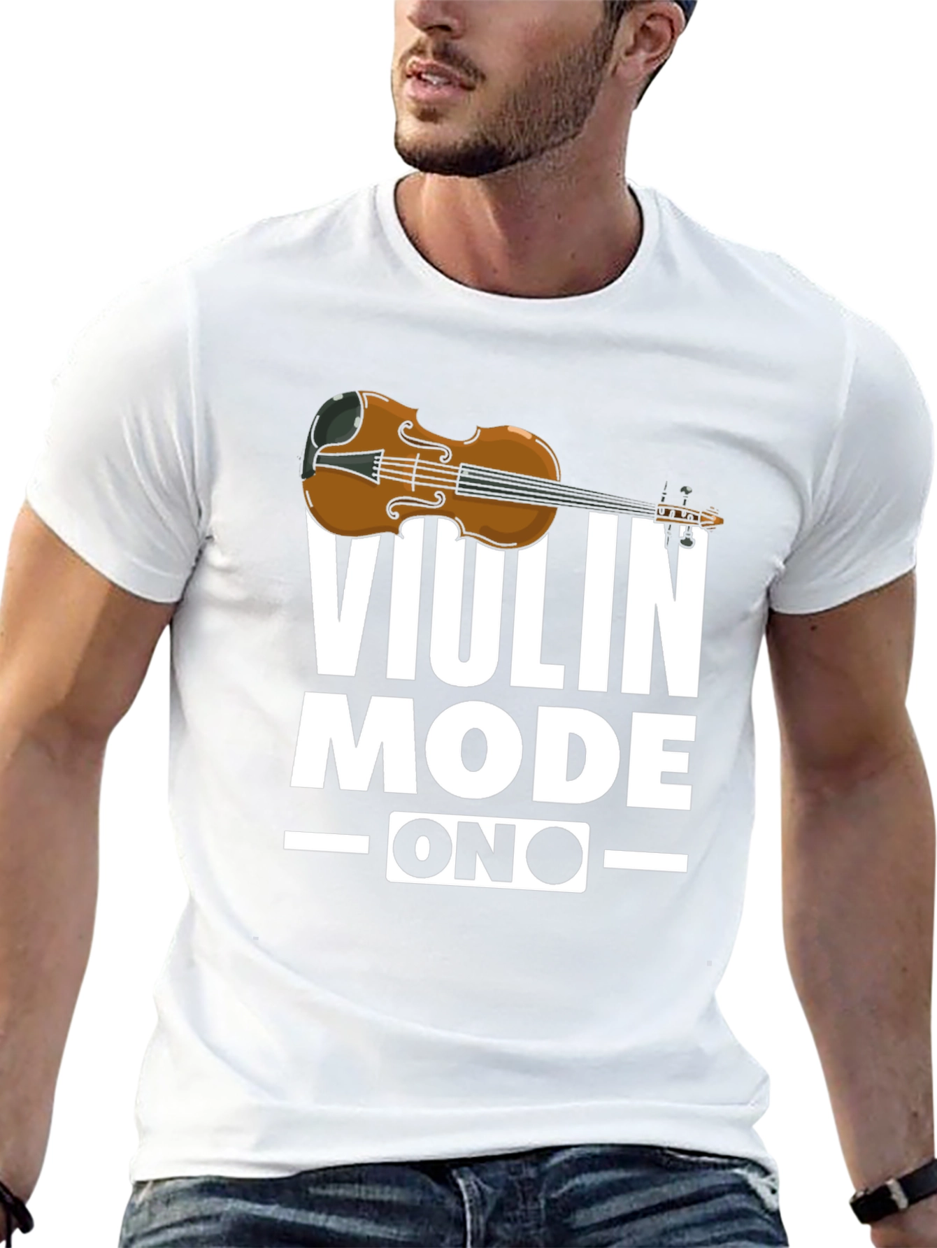 Violin Mode On T-Shirt - Musician Gift
