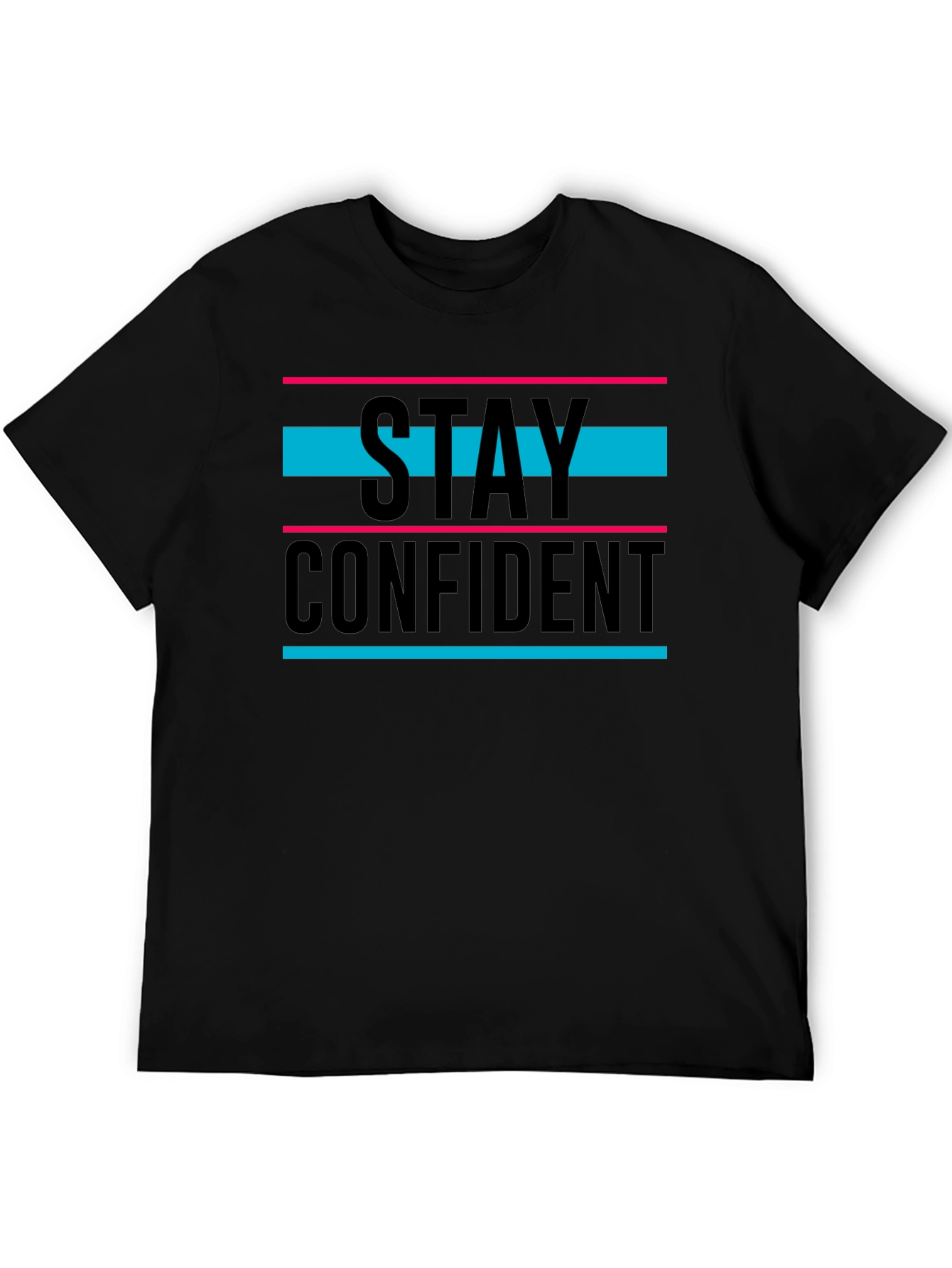 Stay Confident Graphic T-Shirt - Black