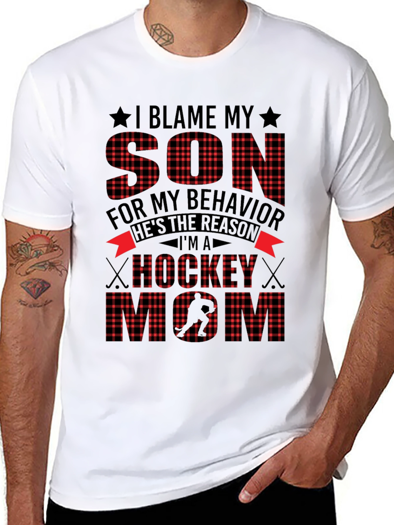 Hockey Mom Graphic Tee: Blame My Son!