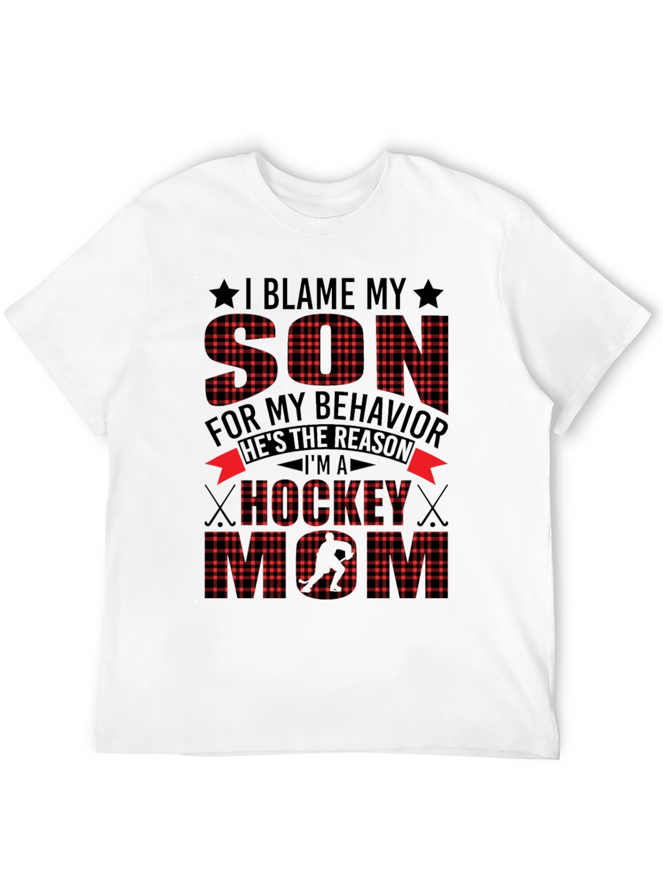 Hockey Mom Graphic Tee: Blame My Son!