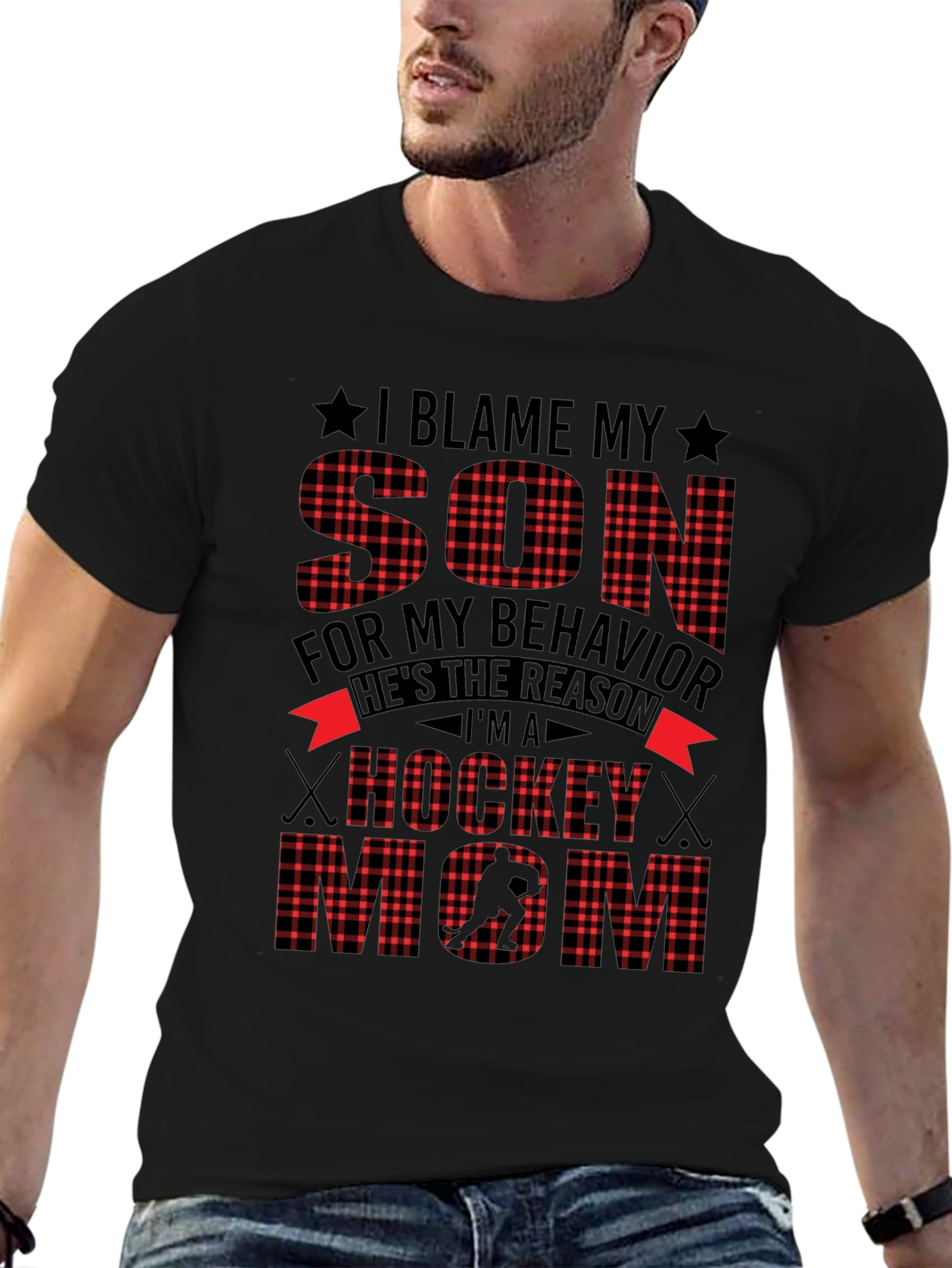 Hockey Mom Graphic Tee: Blame My Son!
