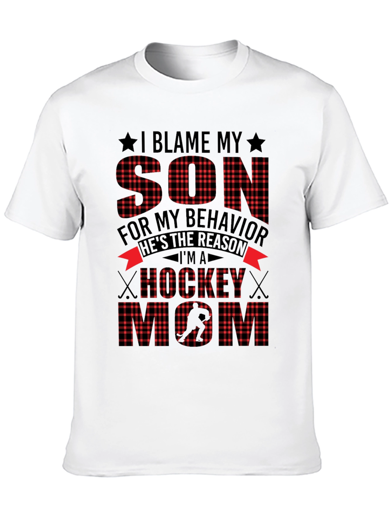 Hockey Mom Graphic Tee: Blame My Son!