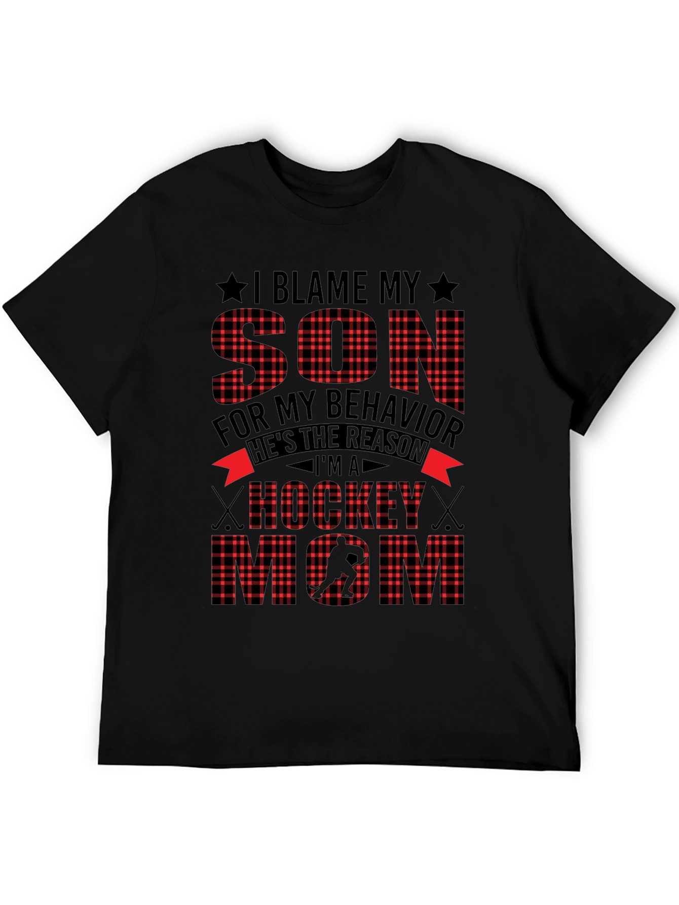 Hockey Mom Graphic Tee: Blame My Son!