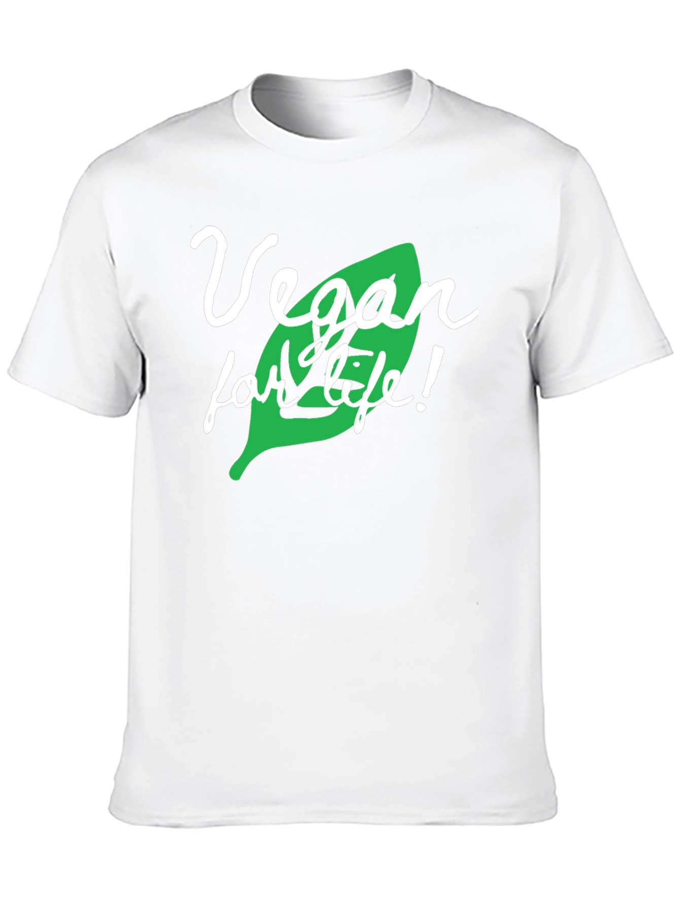 Vegan for Life Graphic T-Shirt - Black