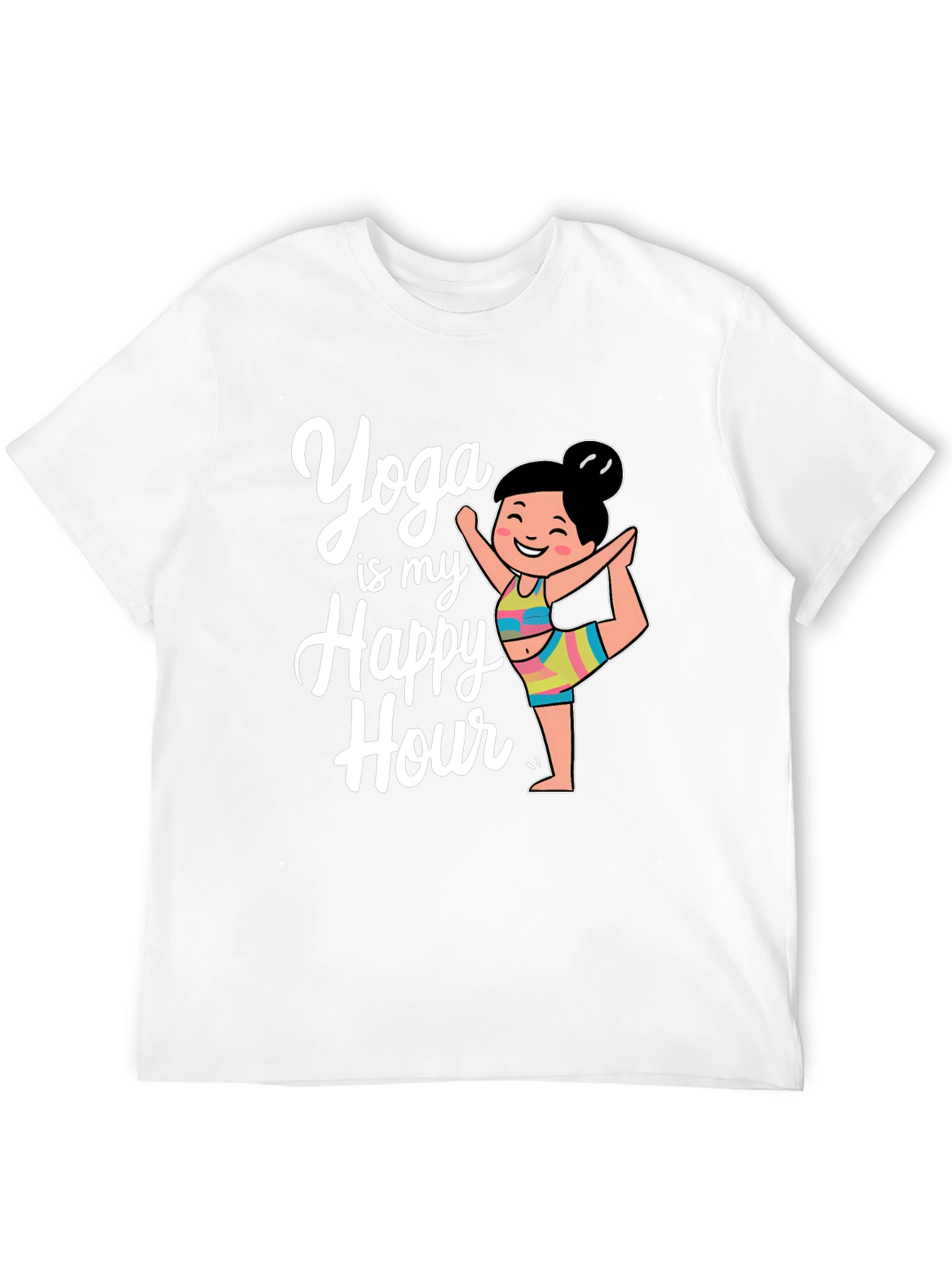 Yoga Happy Hour Black T-Shirt