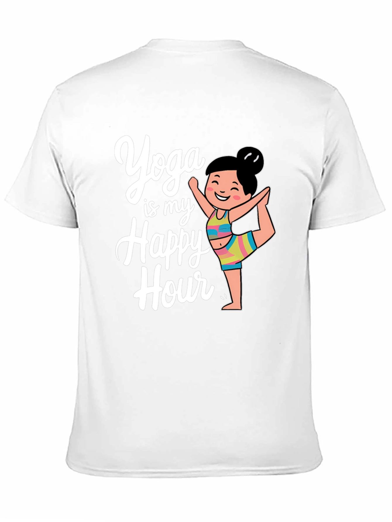 Yoga Happy Hour Black T-Shirt