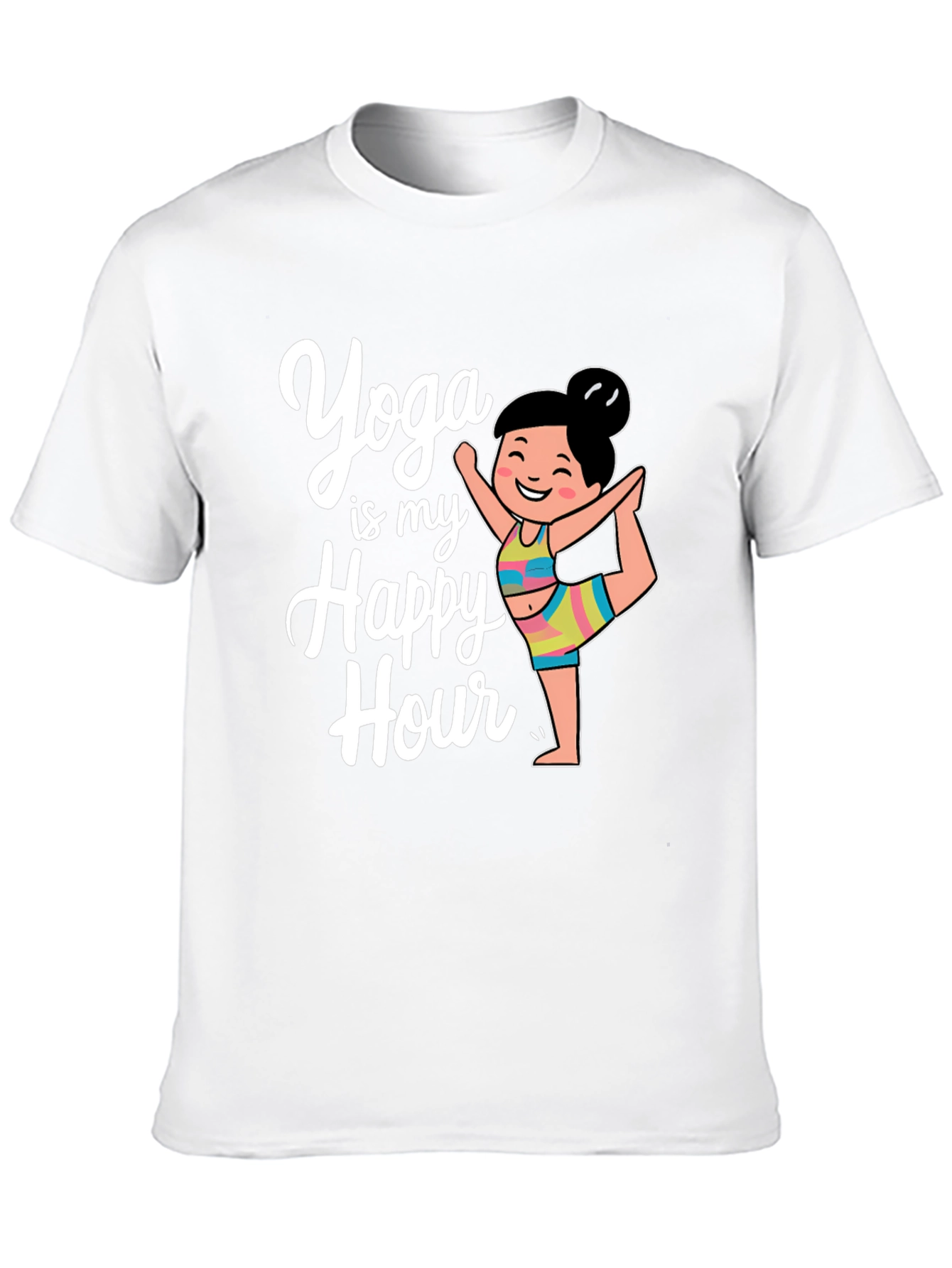 Yoga Happy Hour Black T-Shirt