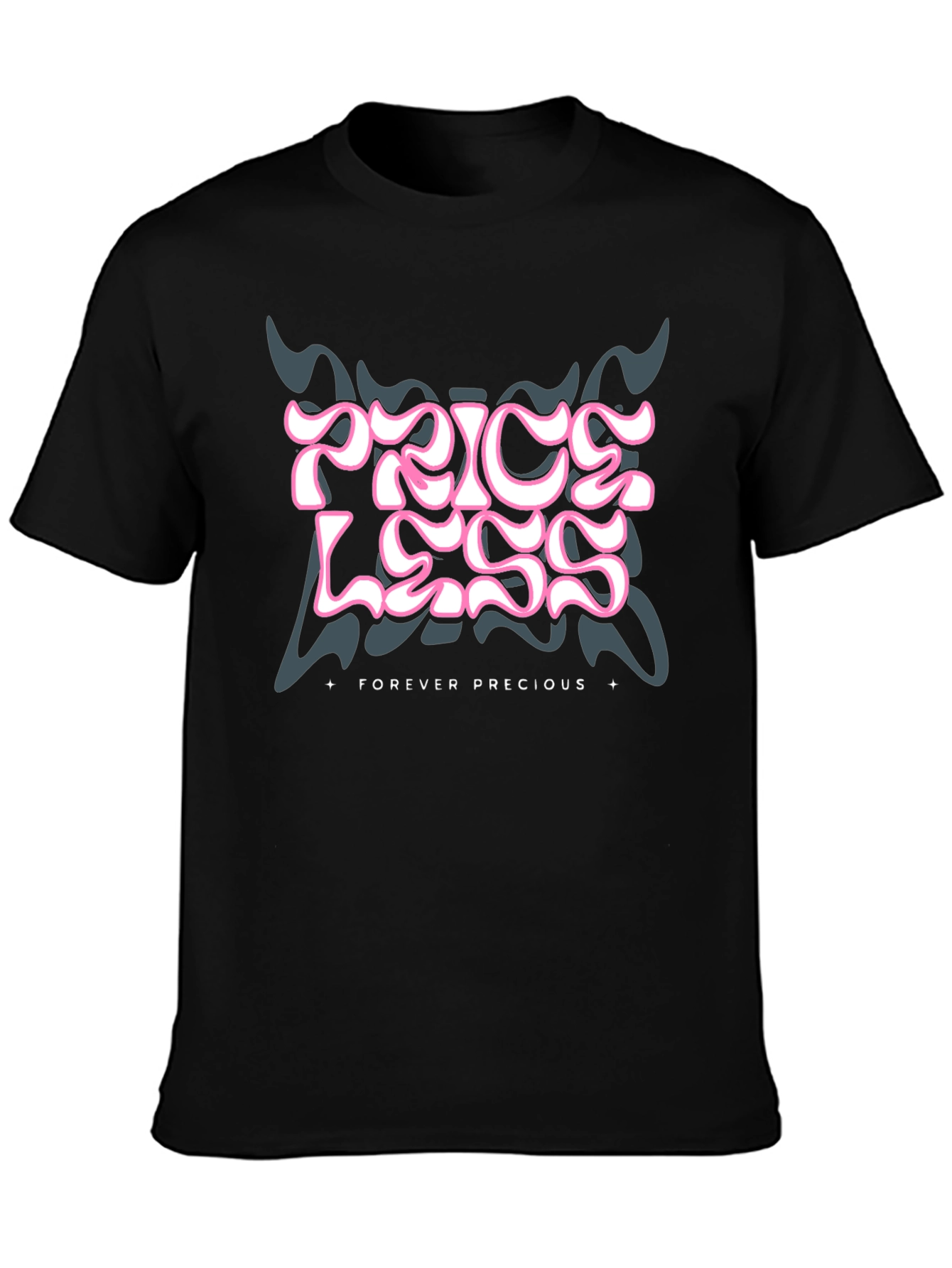 Priceless Forever Precious Graphic Tee - Black