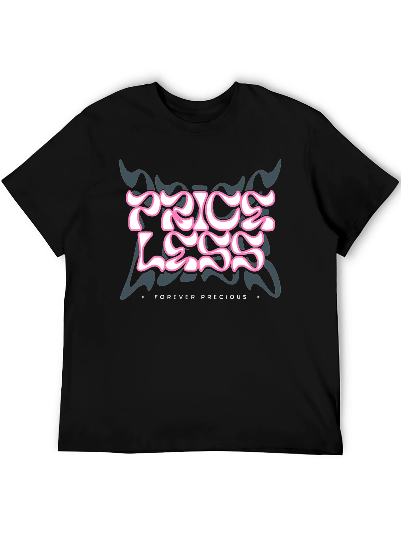 Priceless Forever Precious Graphic Tee - Black