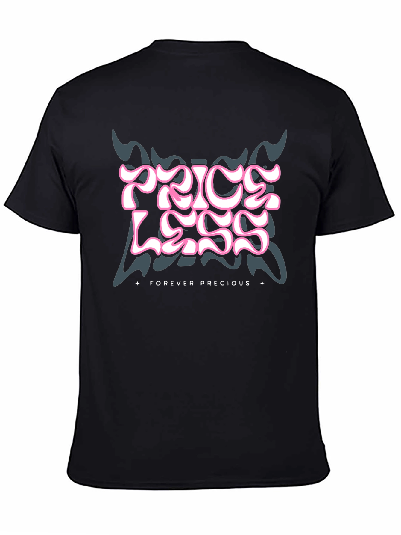 Priceless Forever Precious Graphic Tee - Black