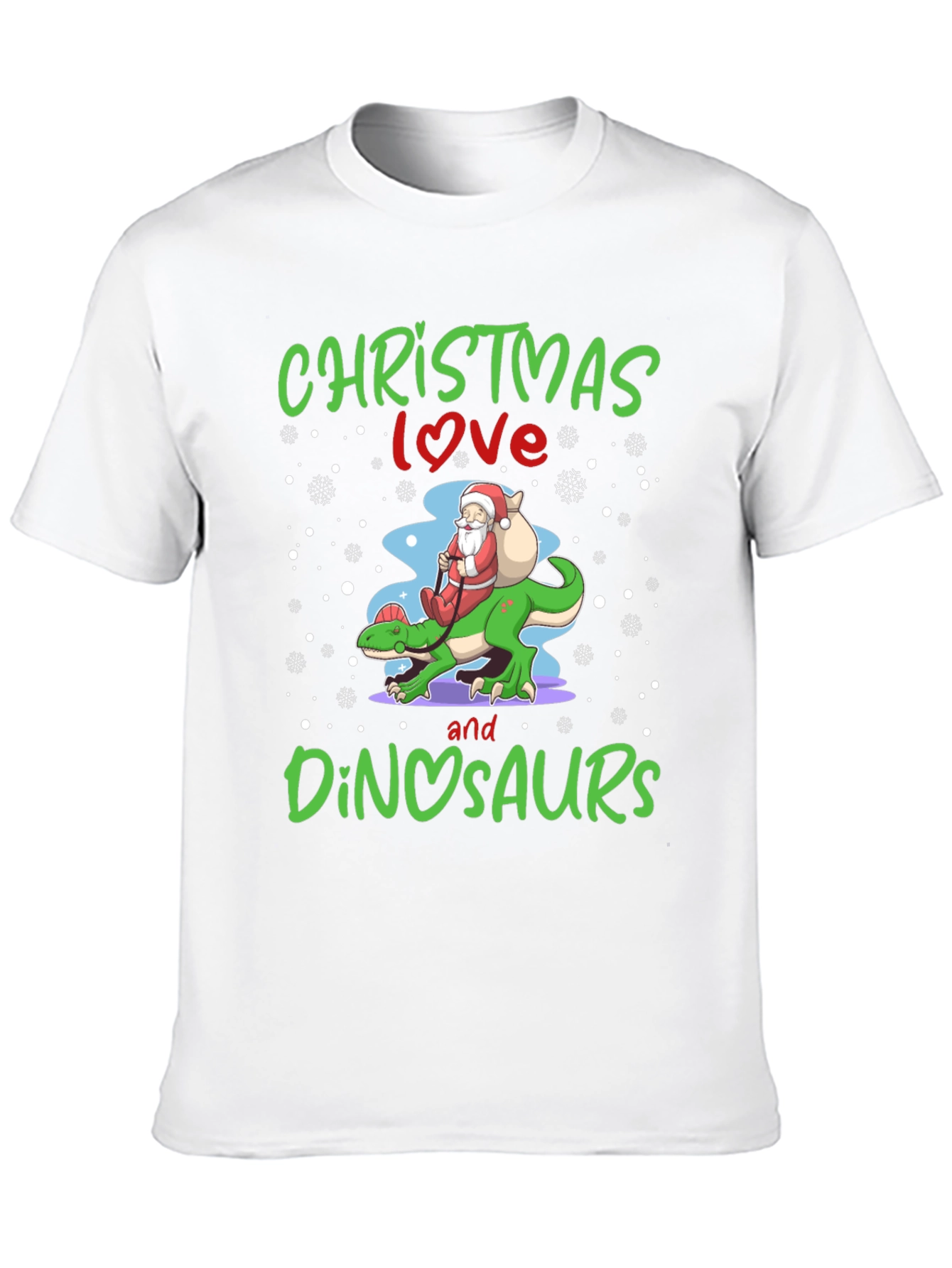 Christmas Love & Dinosaurs T-Shirt