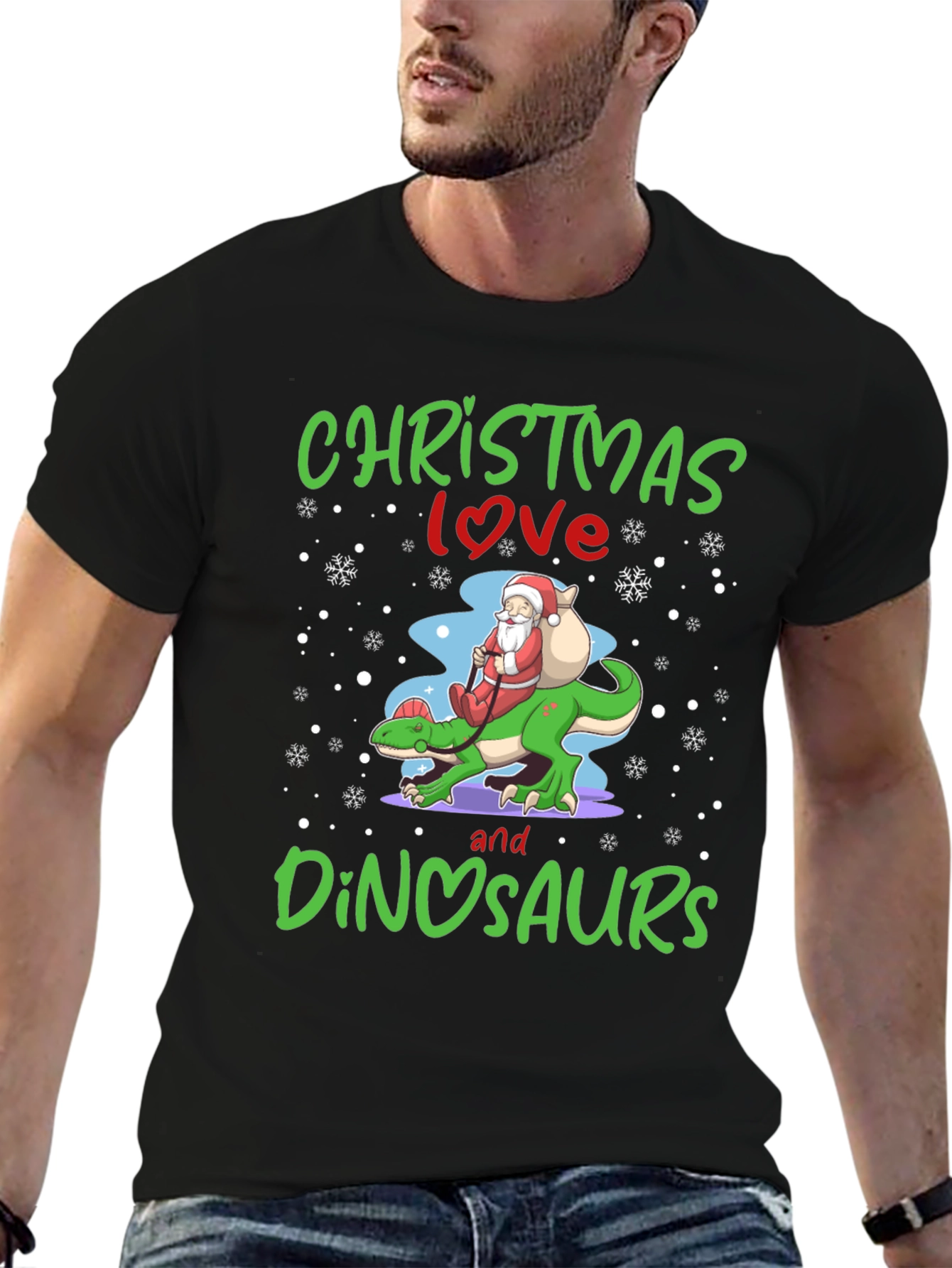 Christmas Love & Dinosaurs T-Shirt